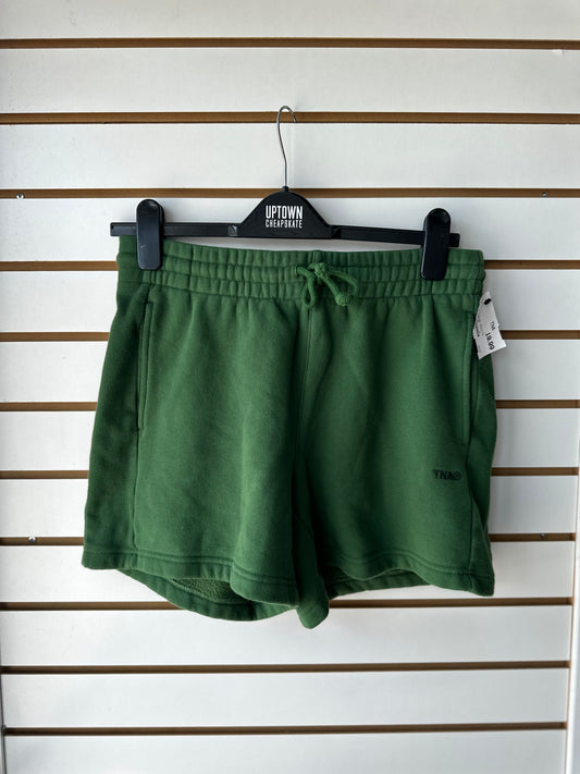 TNA Aritzia green lounge shorts size small