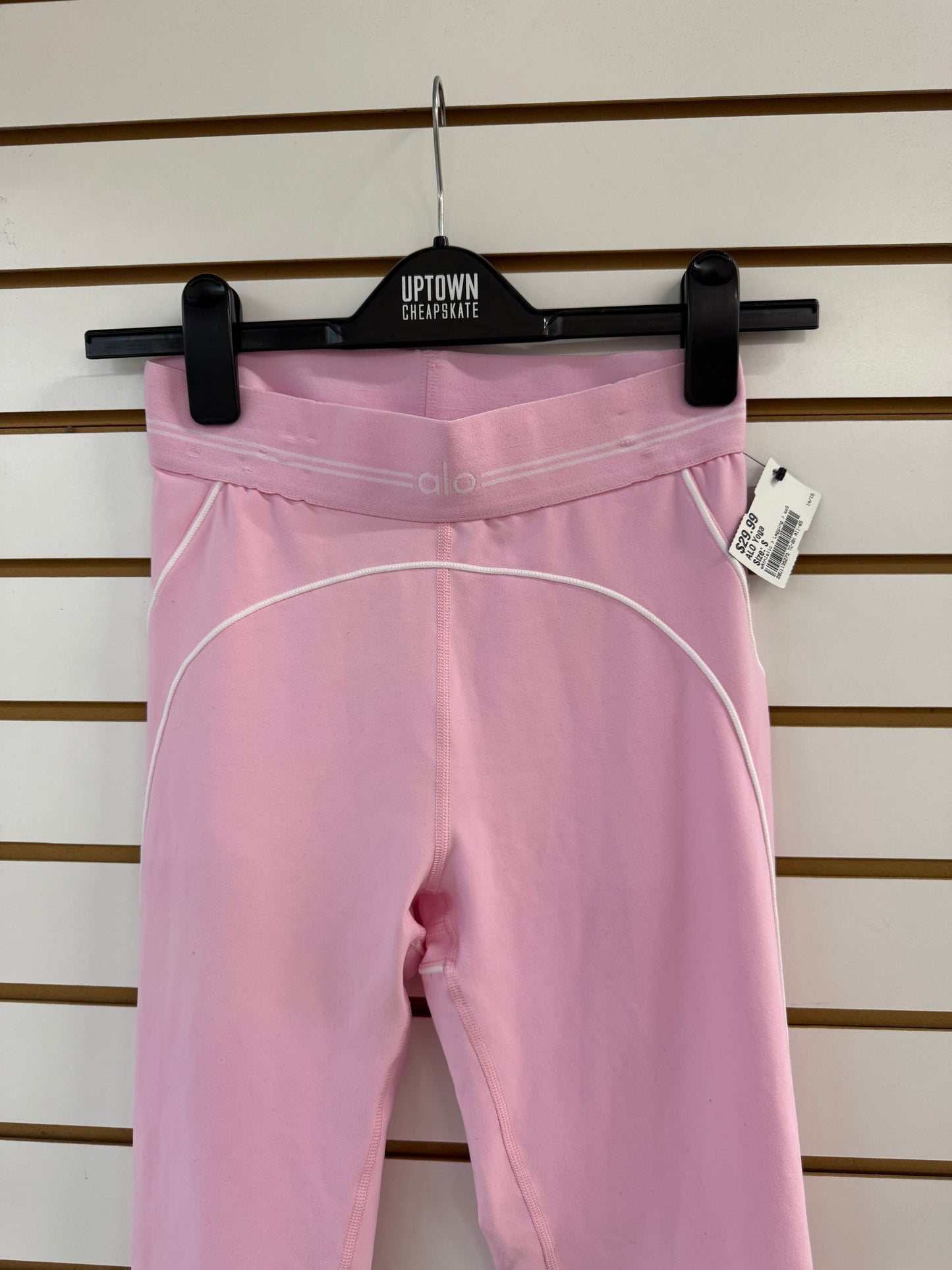 ALO pink heartthrob leggings size small (light marks on waistband)
