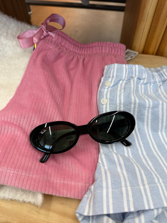 Ray-ban black oval sunglasses