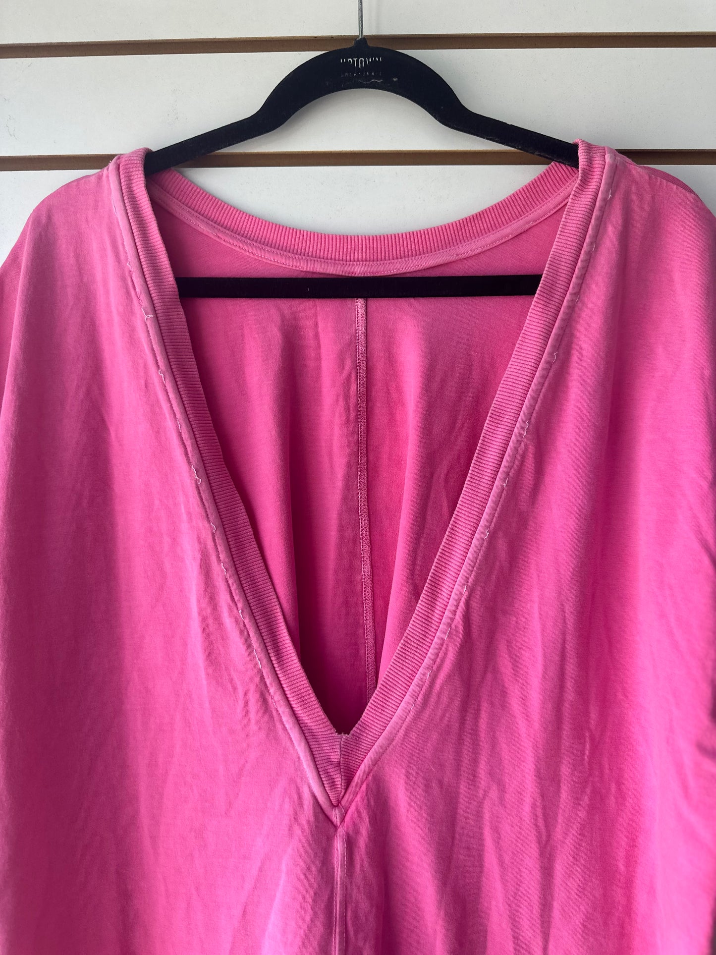 FP Movement pink hot shot tee romper size large