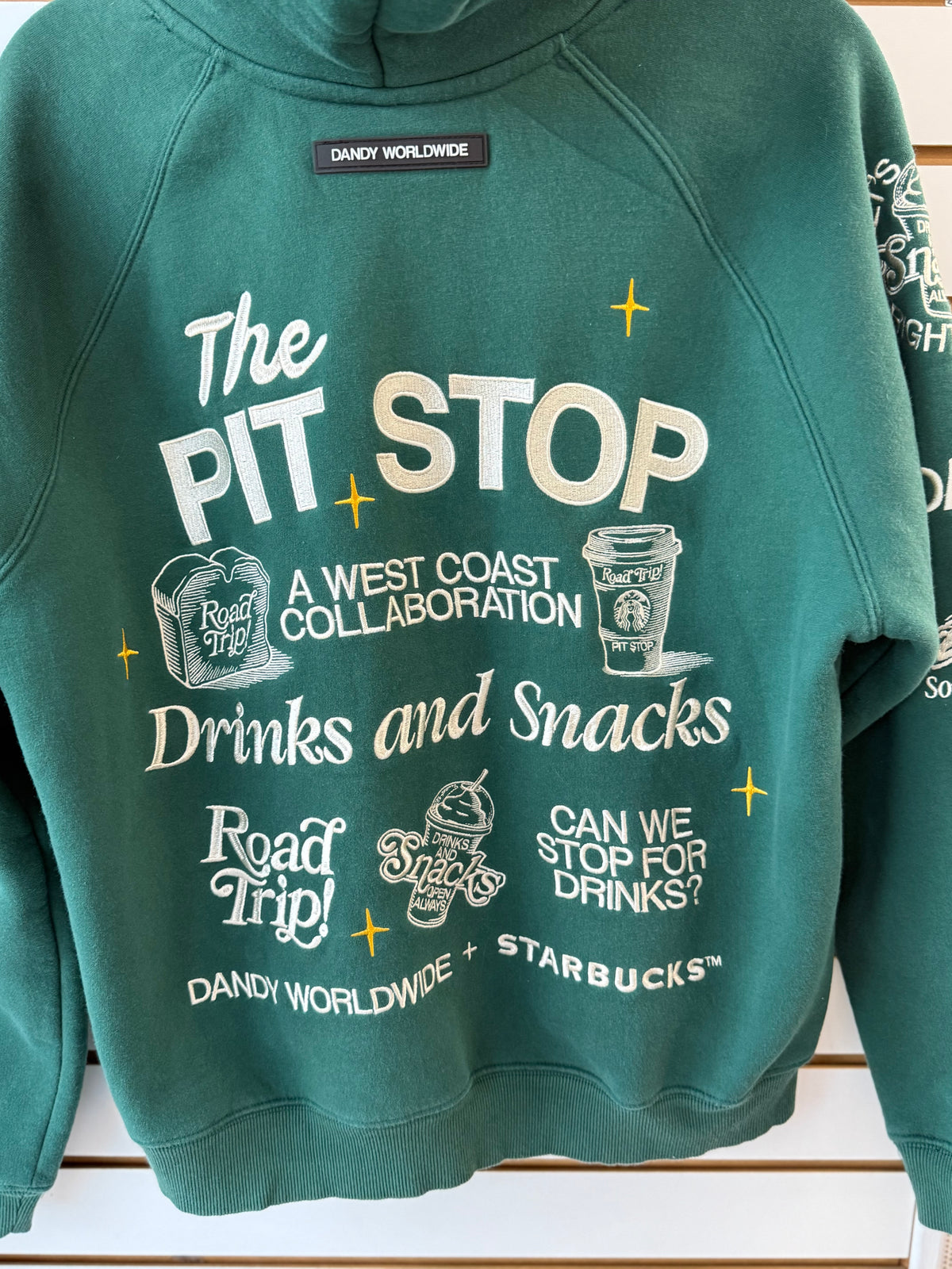 Dandy Worldwide x Starbucks pit stop hoodie size small (as-is)