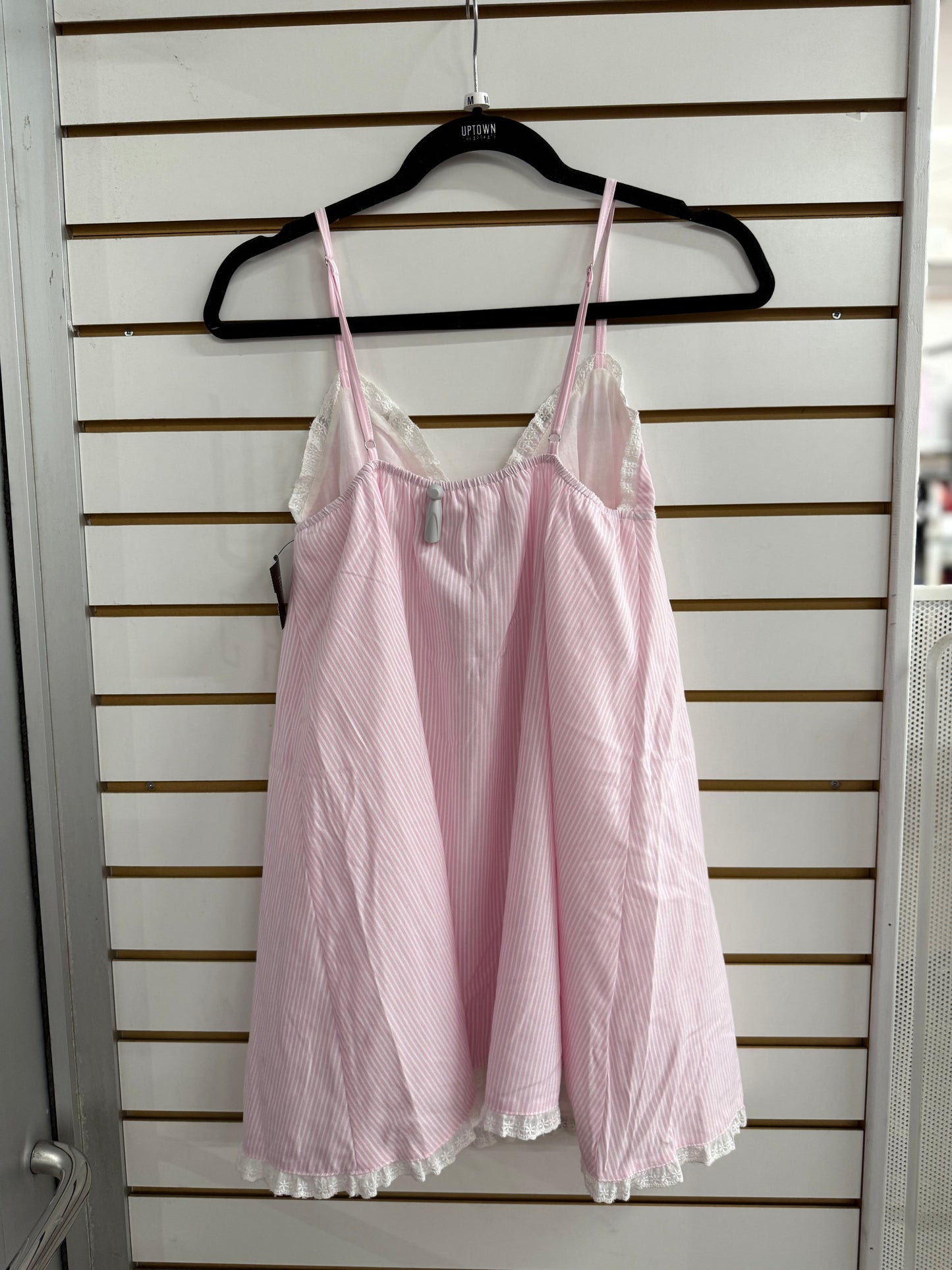 NWT Edikted Danira pink pinstripe babydoll dress sz Med