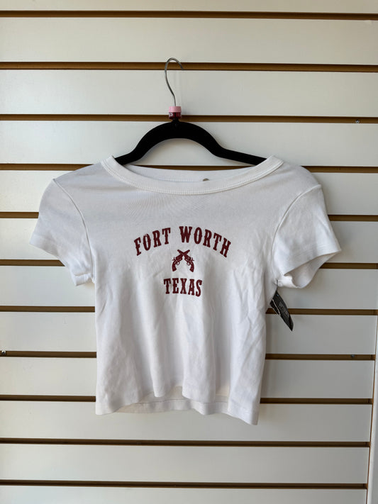 John Galt Fort Worth baby tee (one size)