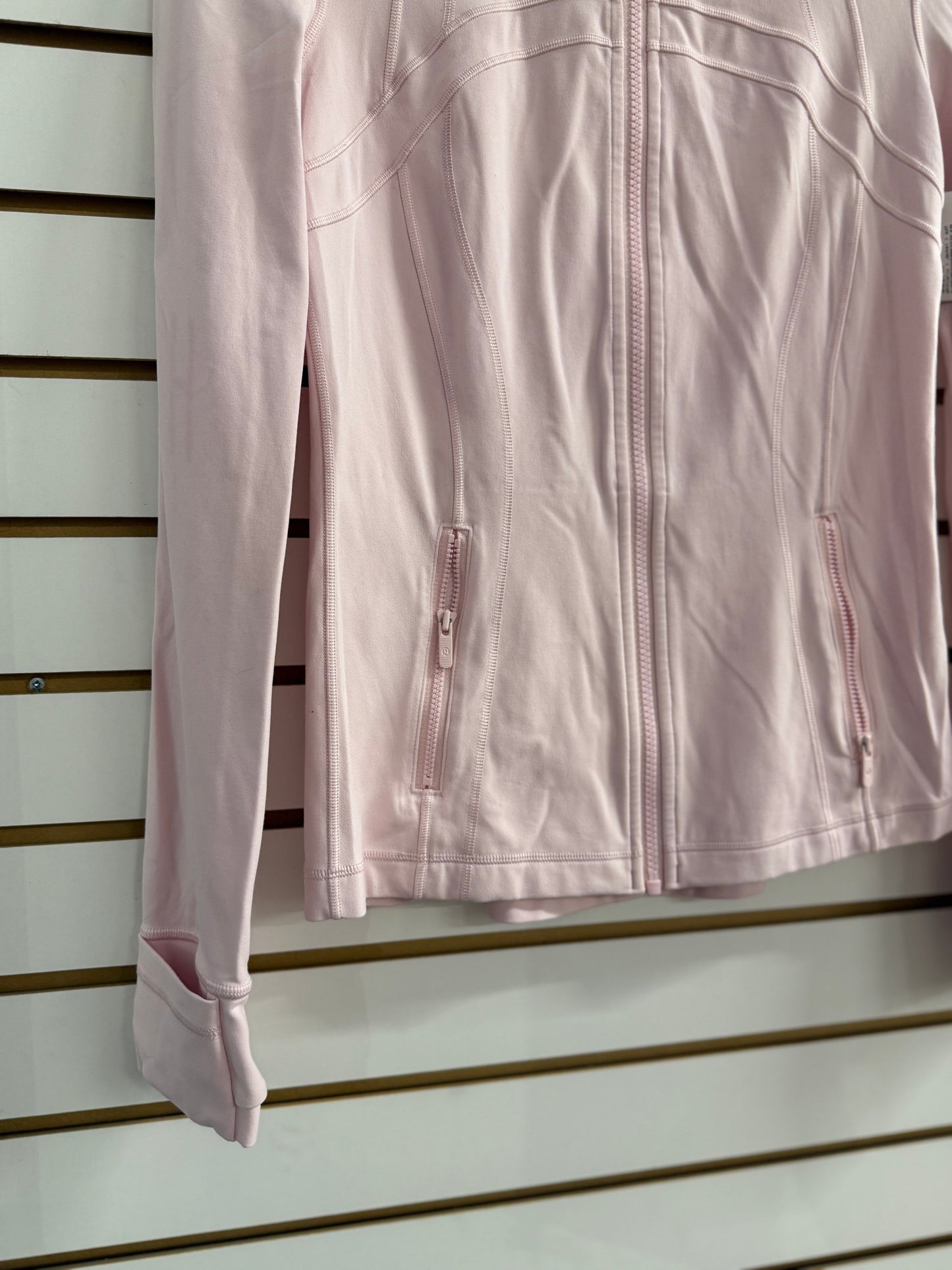 Lululemon light pink strawberry milkshake define jacket size 6
