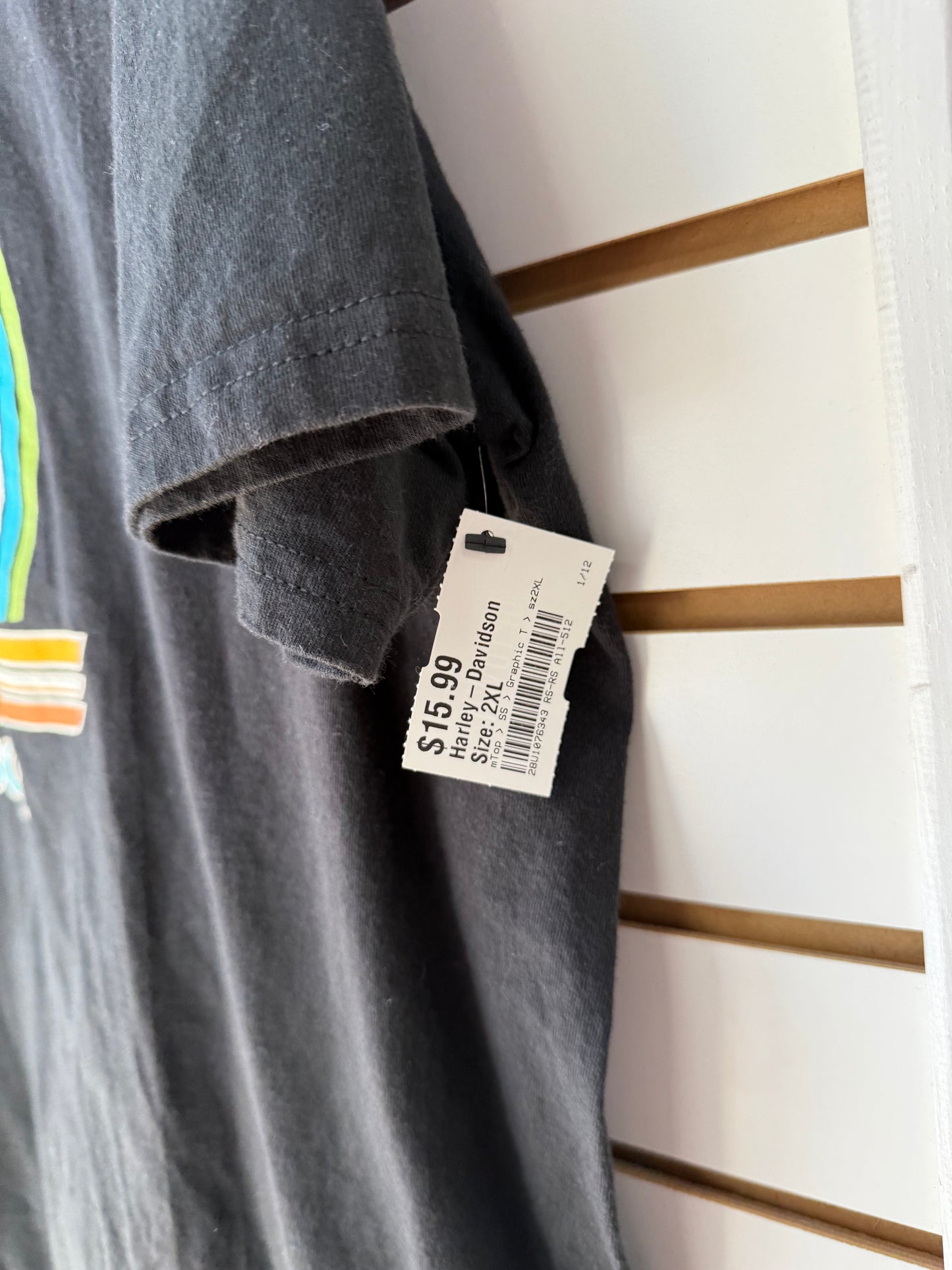 Harley Davidson black Palm Beach tee size 2XL