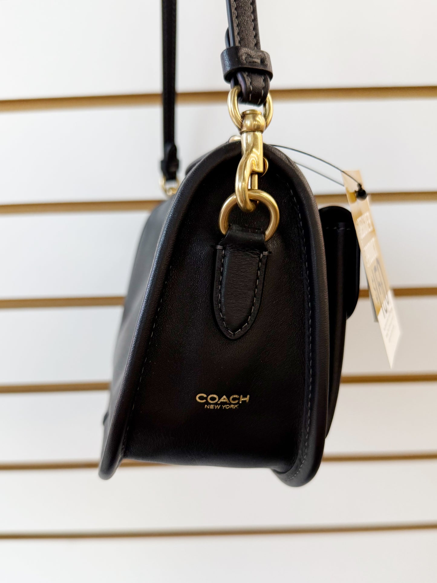 Coach Twin Turnlock Waverly black bag with/ crossbody strap & dustbag