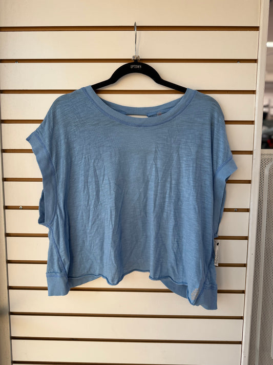 Free People Movement My Time blue tee size small