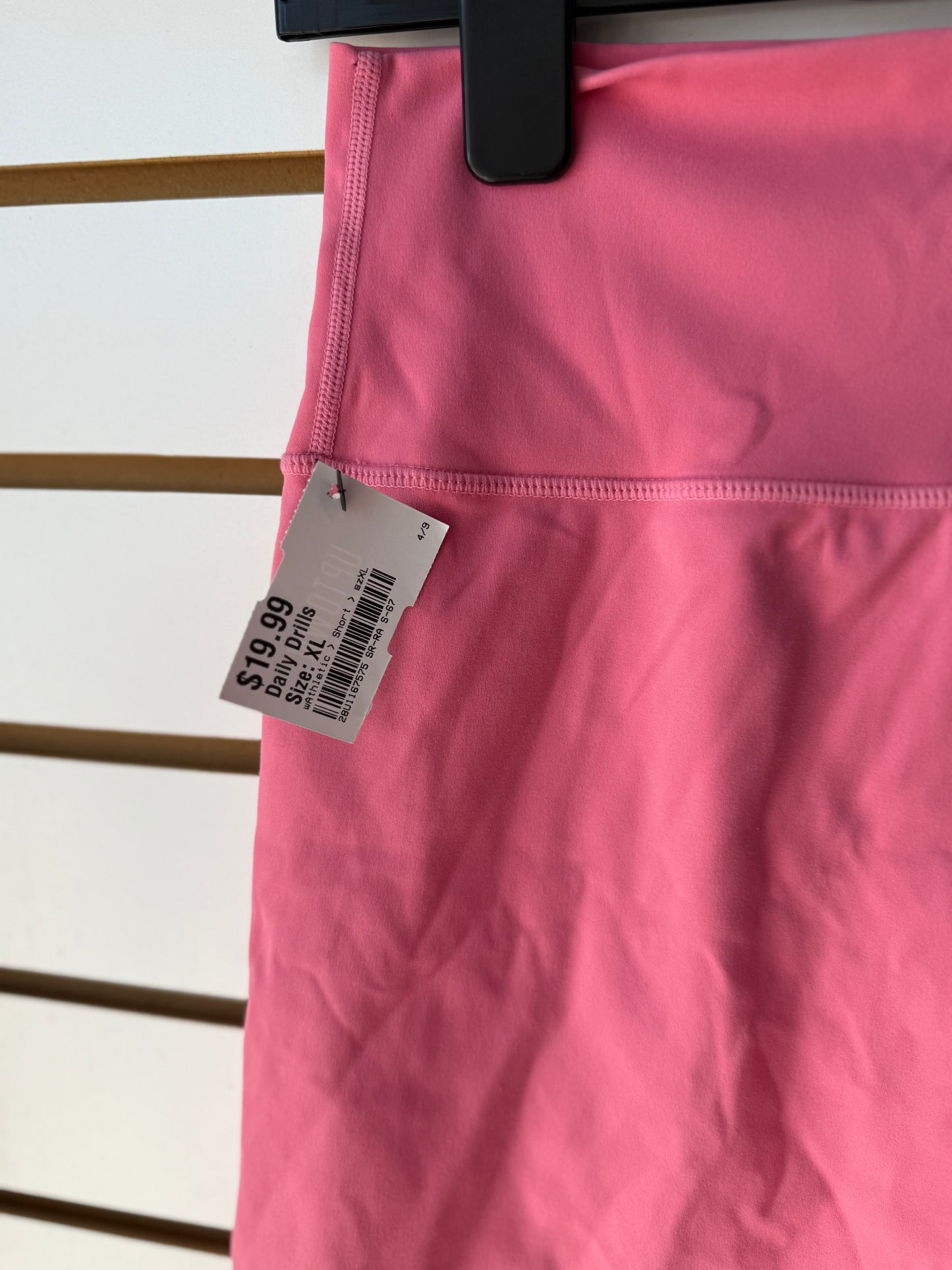 Daily Drills pink biker shorts size XL