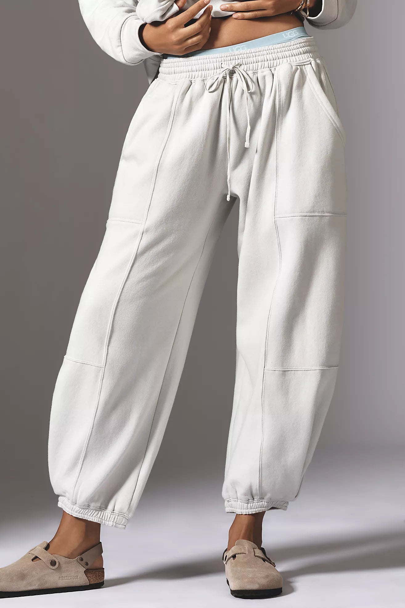 Anthropologie Daily Practice Heather baggy joggers size small in color mint