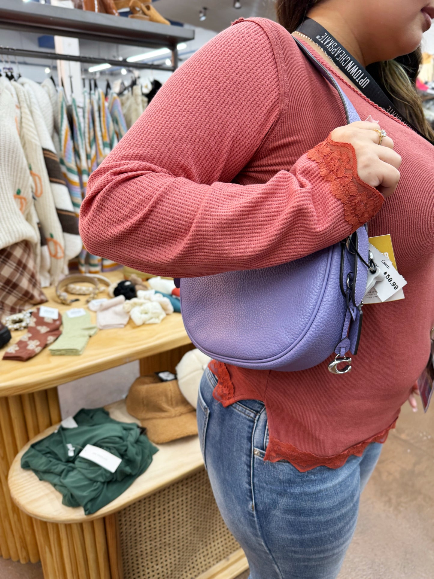 Coach purple Luna bag