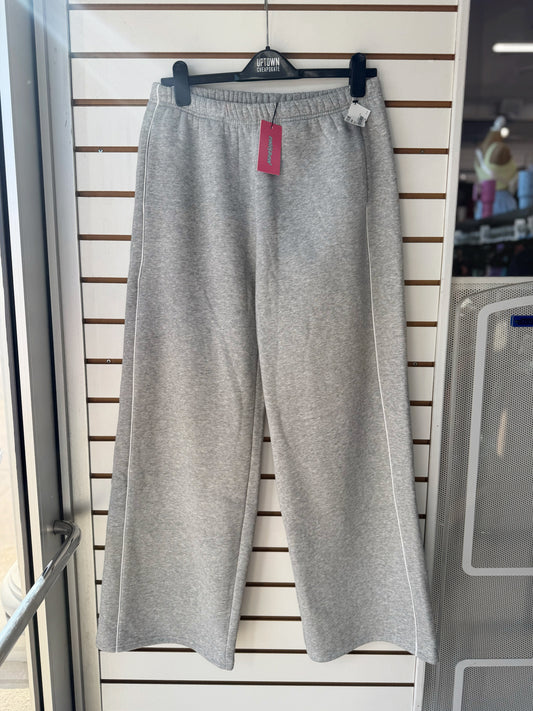 NWT Edikted wide leg gray sweatpants size large