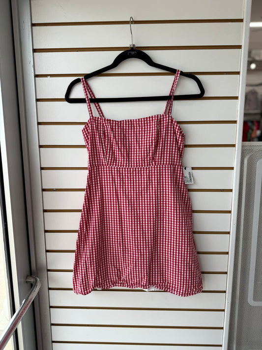John Galt red gingham print dress (one size, best fit small)