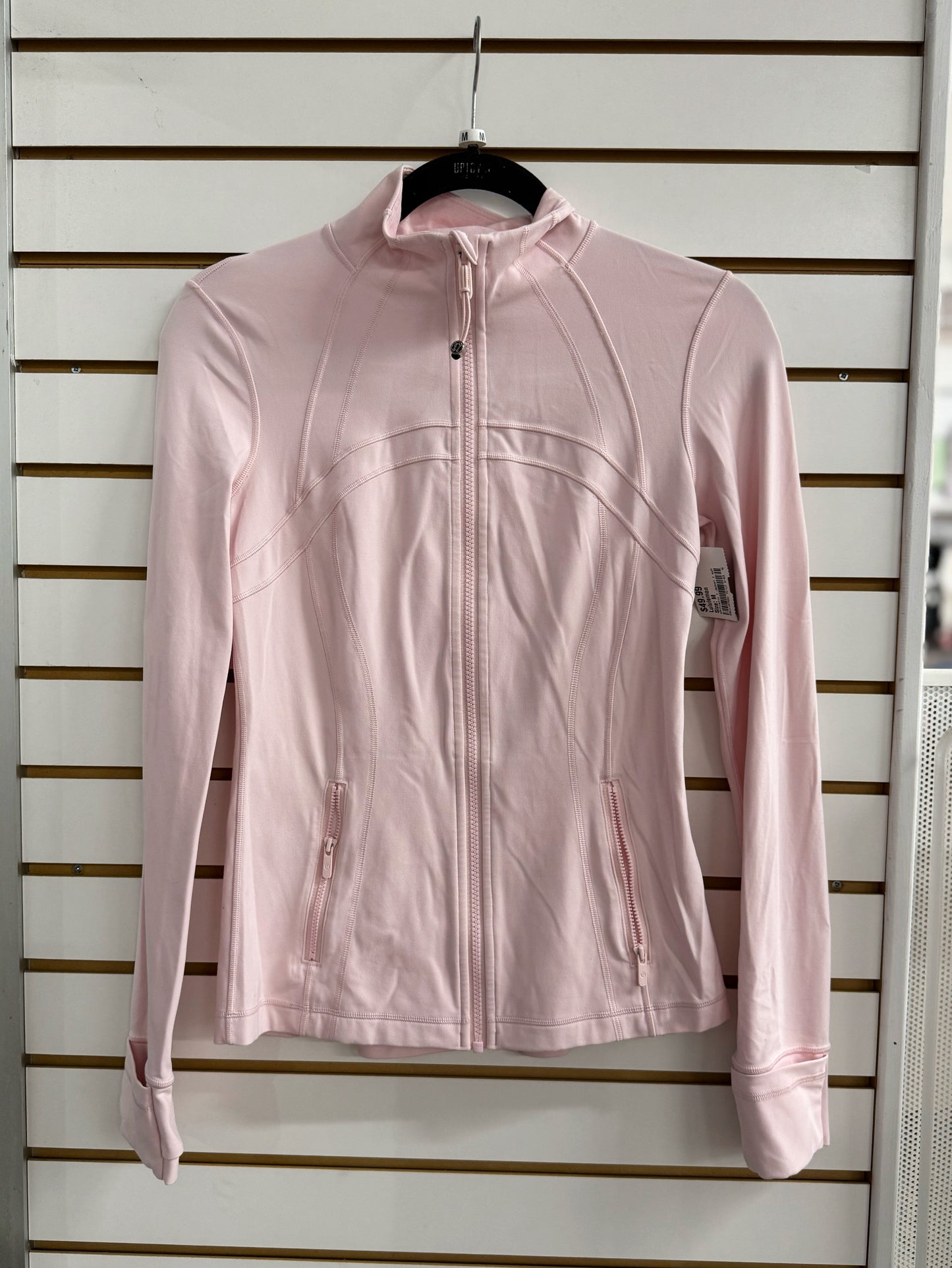 Lululemon light pink strawberry milkshake define jacket size 6