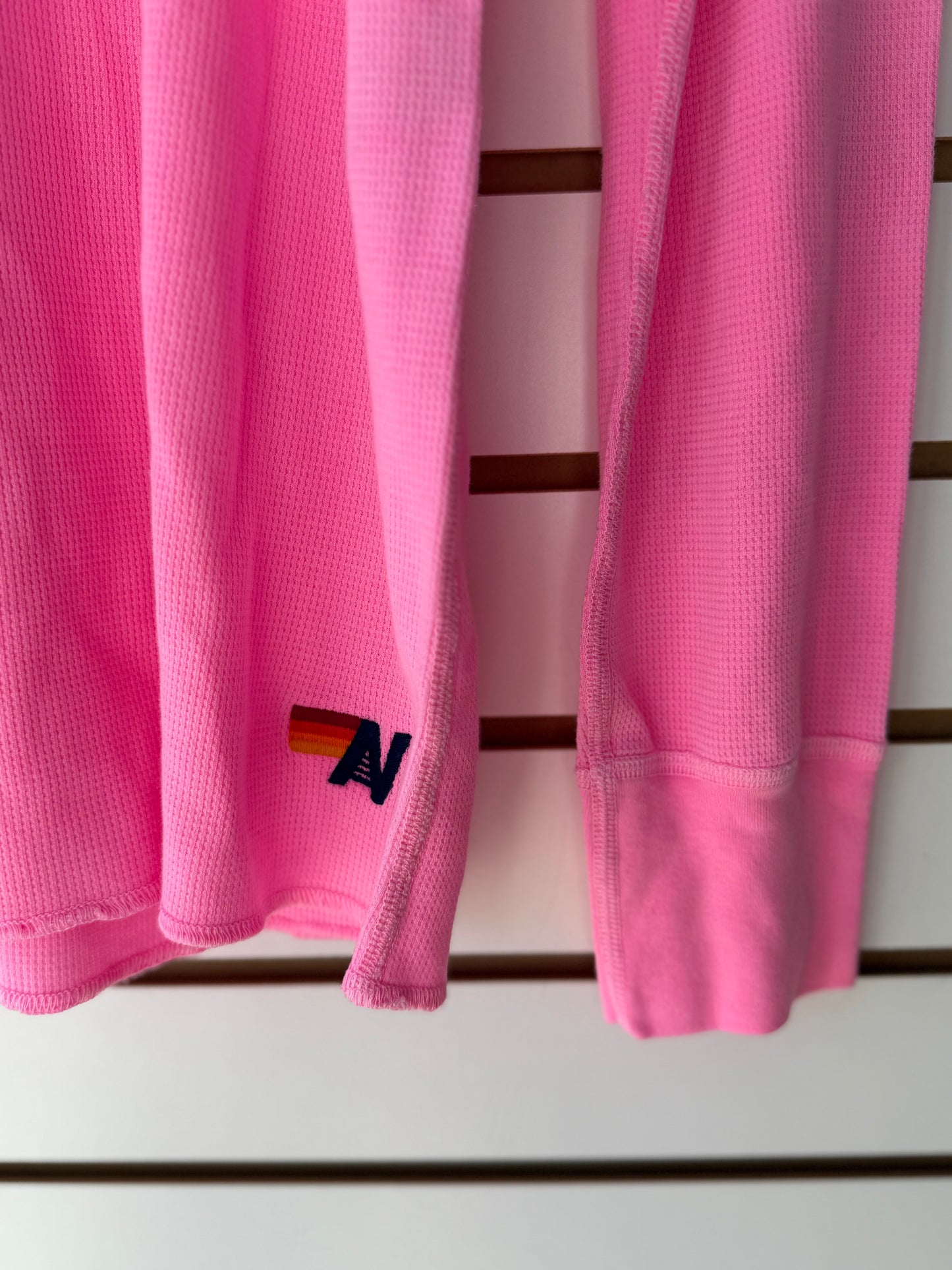 Aviator Nation pink lightning bolt thermal size large