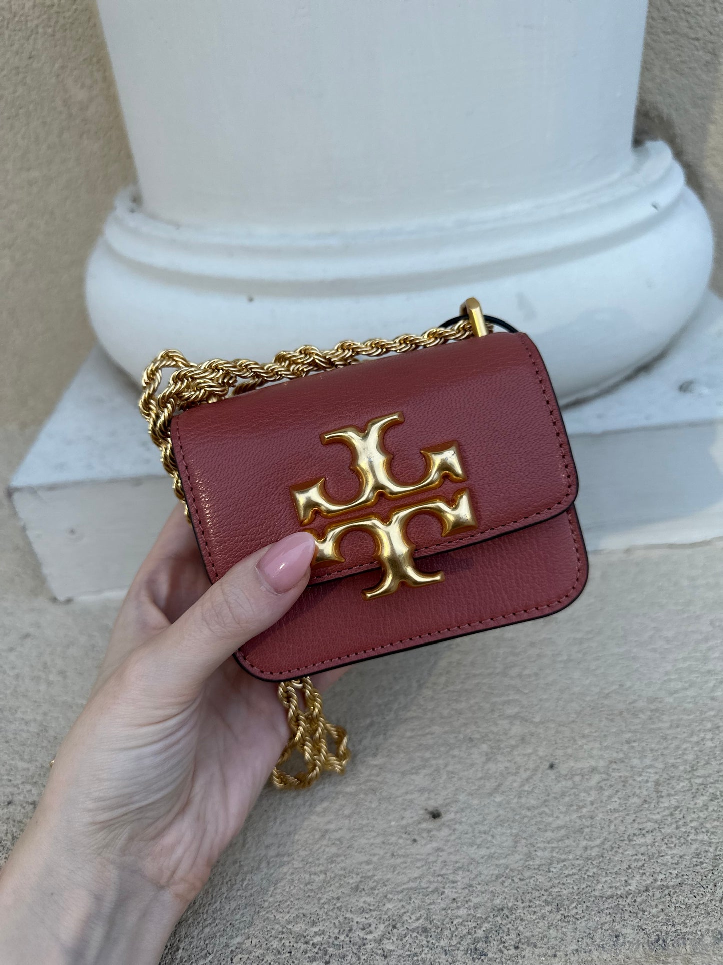 Tory Burch mini Eleanor bag / gold chain