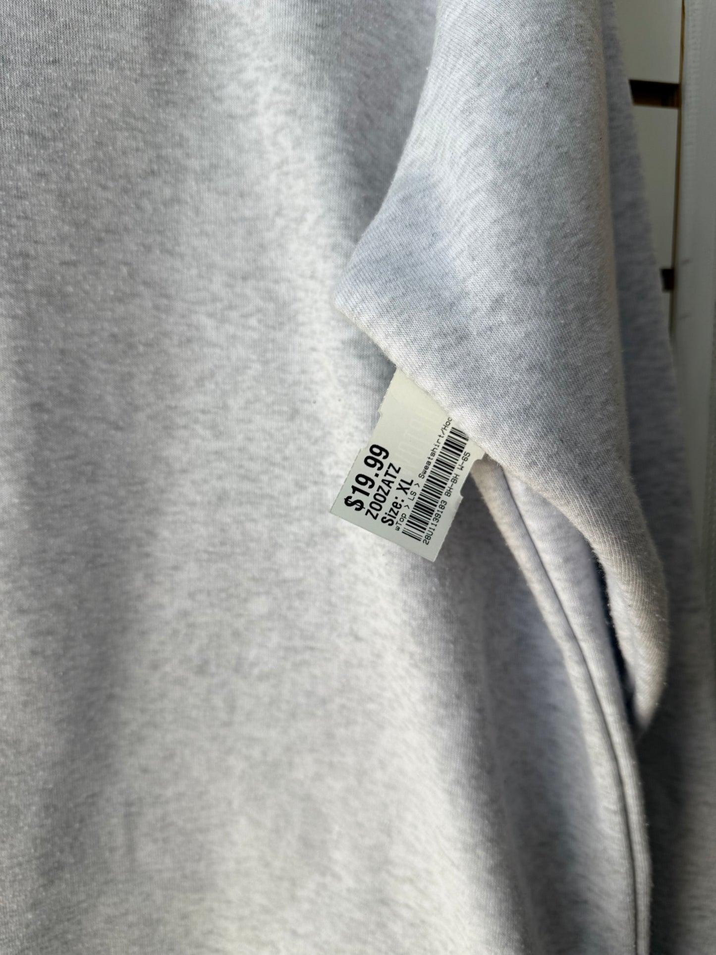 Longhorns Zoozatz gray quarter zip pullover size XL
