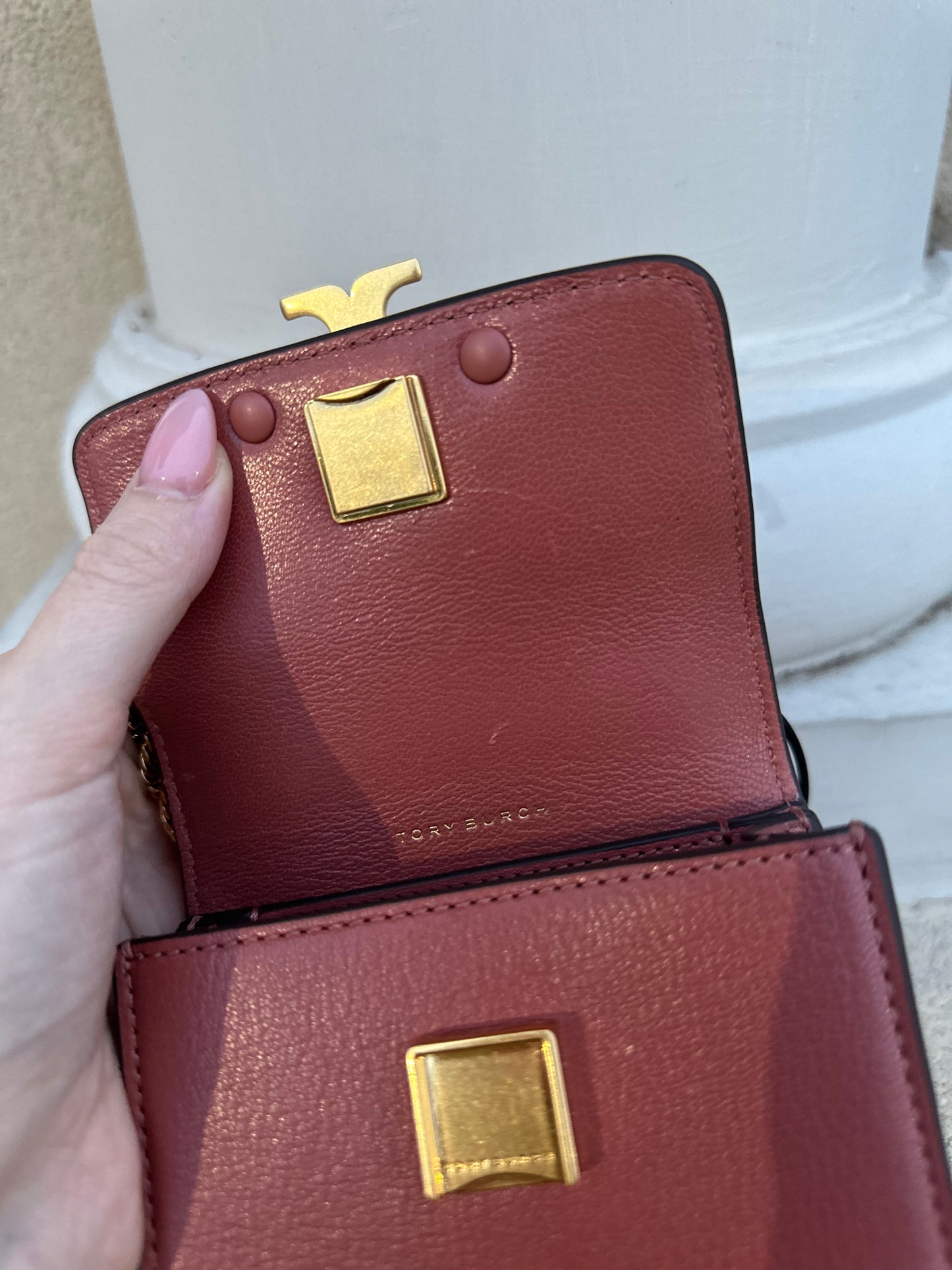 Tory Burch mini Eleanor bag / gold chain