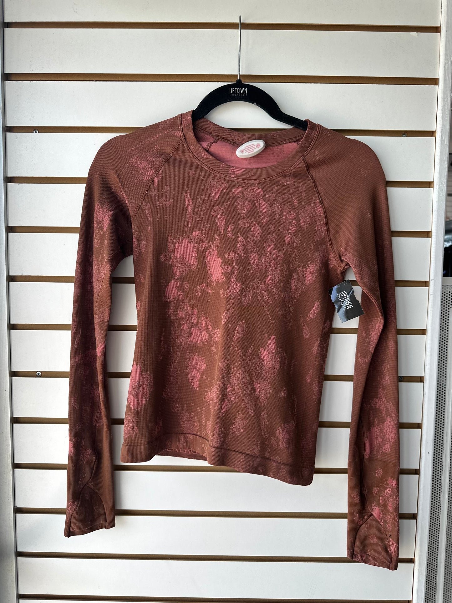 Lululemon Swiftly Tech long sleeve size 4 shadow bloom roasted