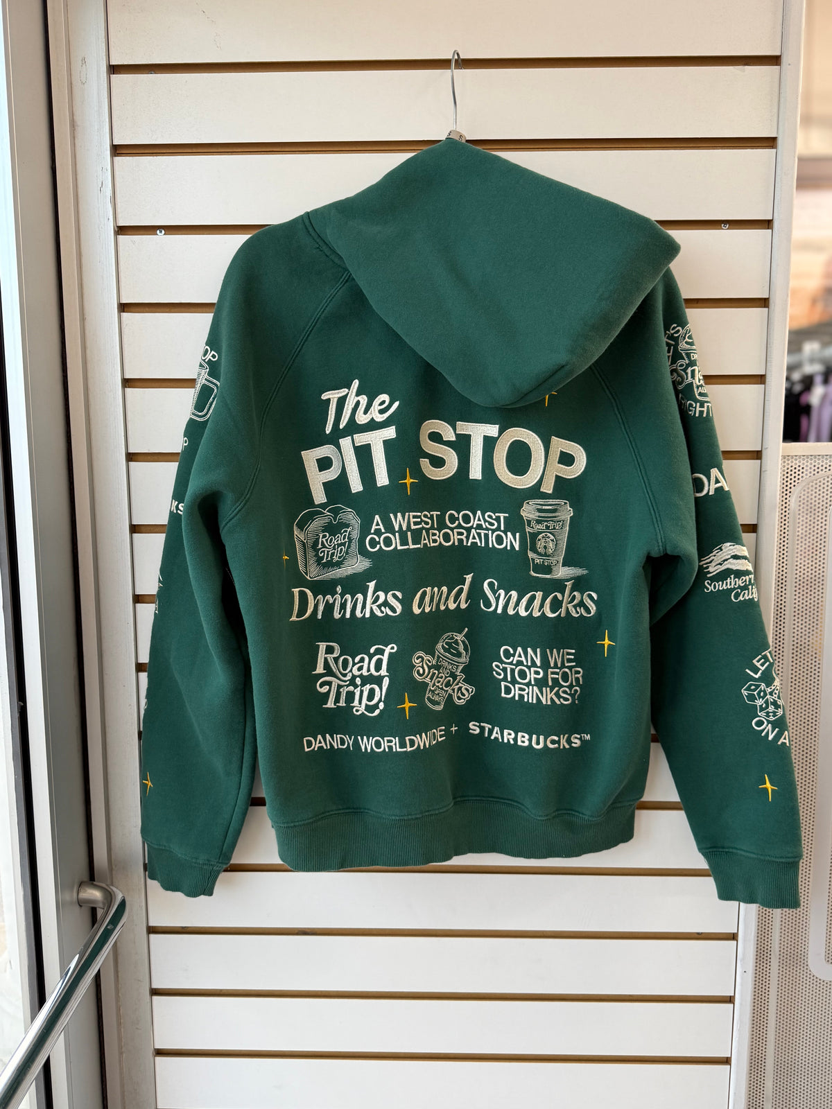 Dandy Worldwide x Starbucks pit stop hoodie size small (as-is)