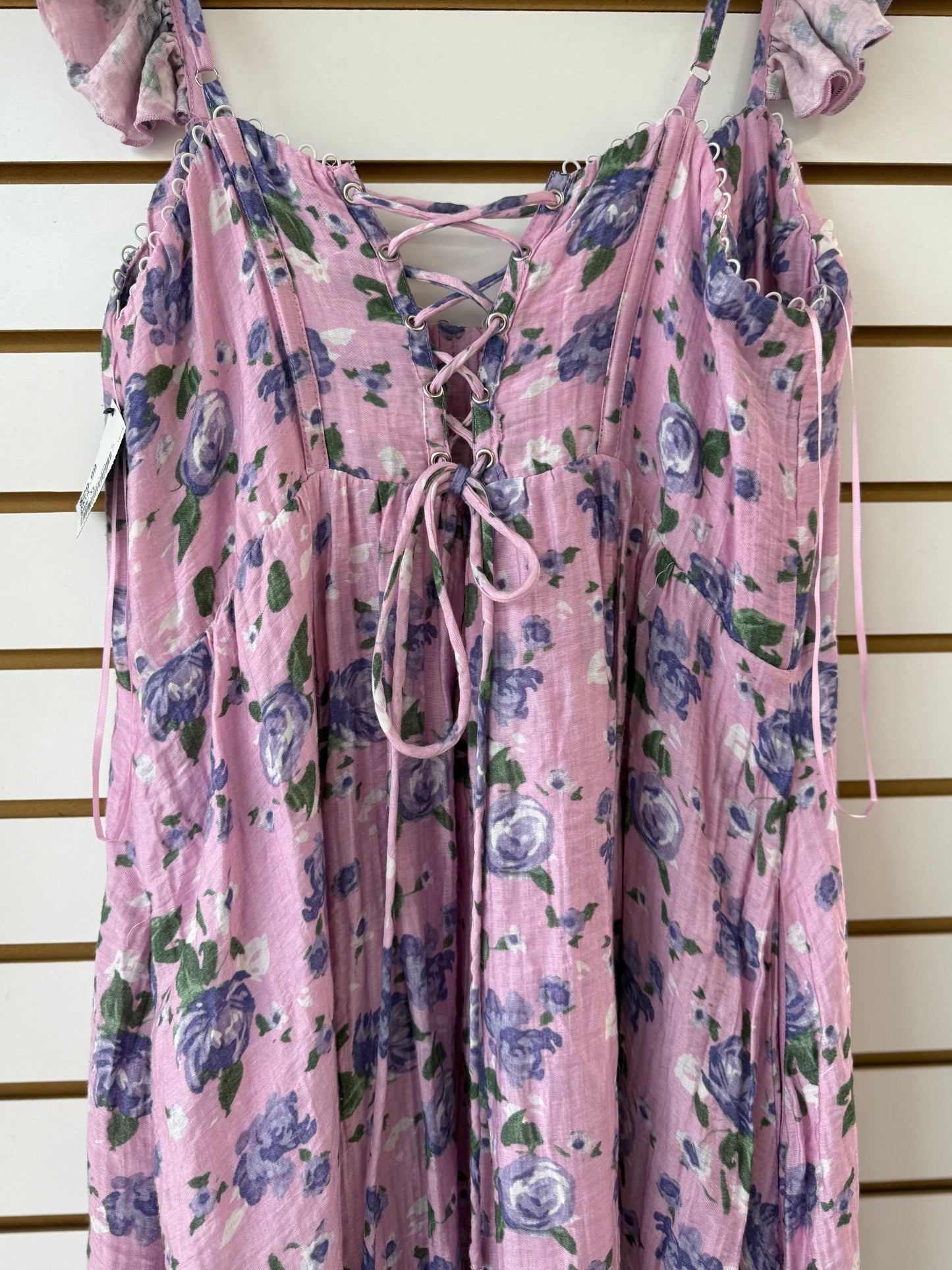 RESERVED ASTR floral tie back dress size XL