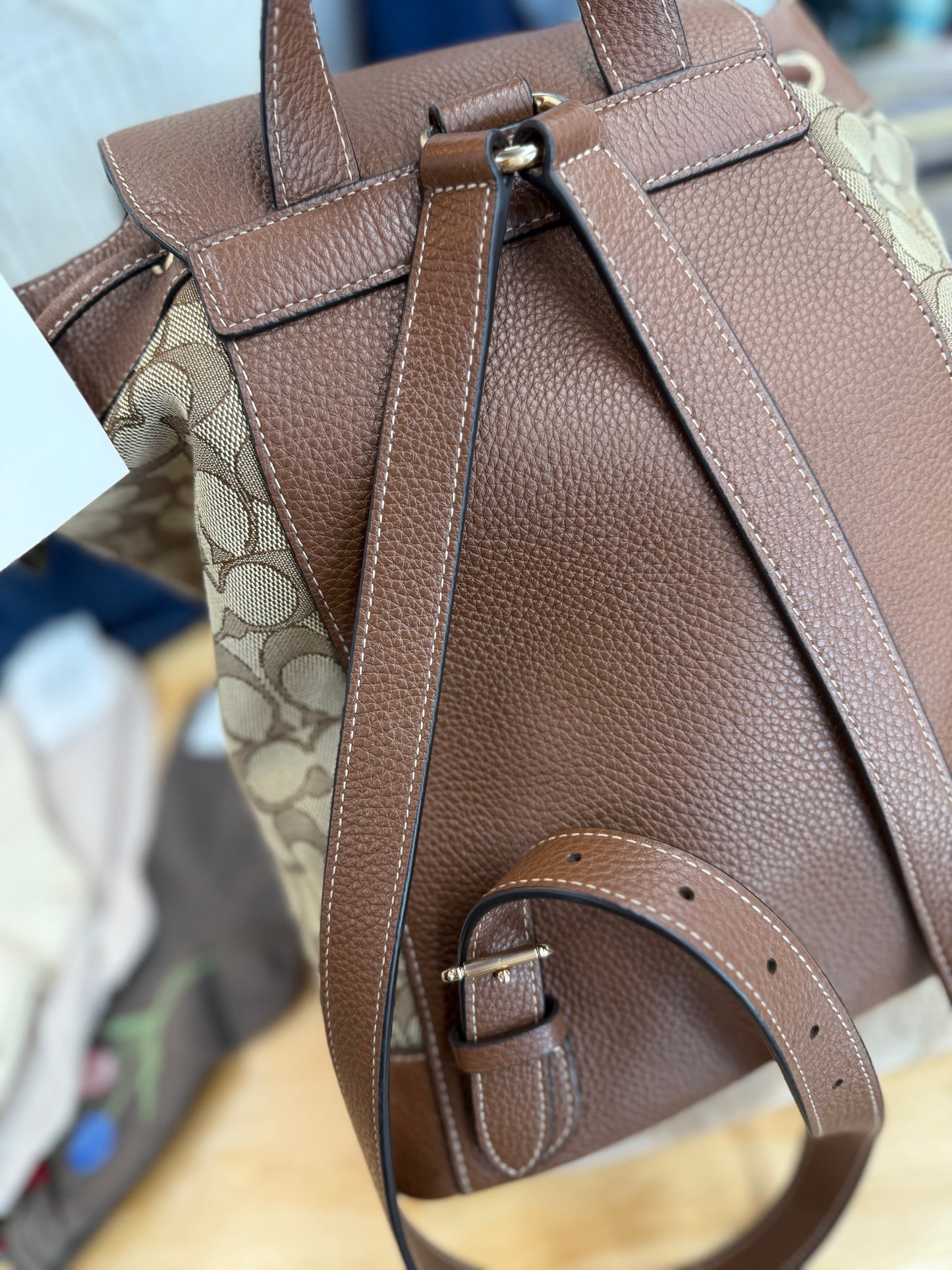 Coach Dempsey drawstring backpack