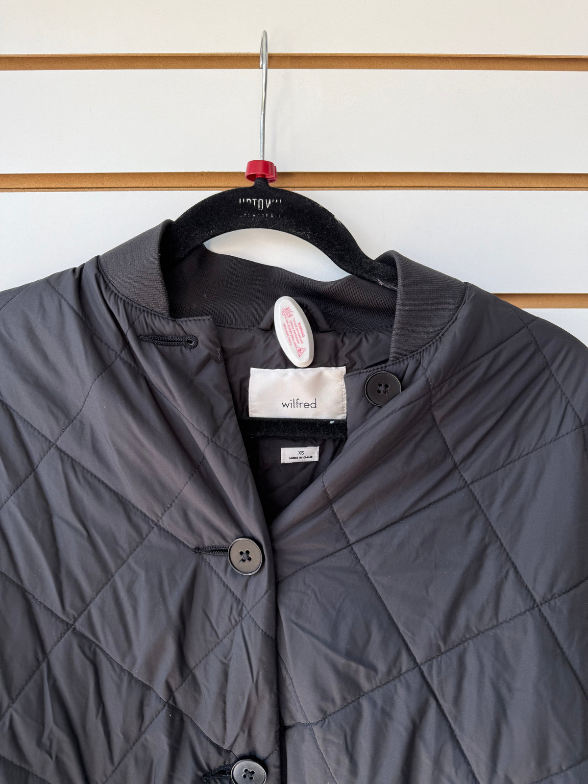 Wilfred Aritzia black quilted jacket size XS (oversized)