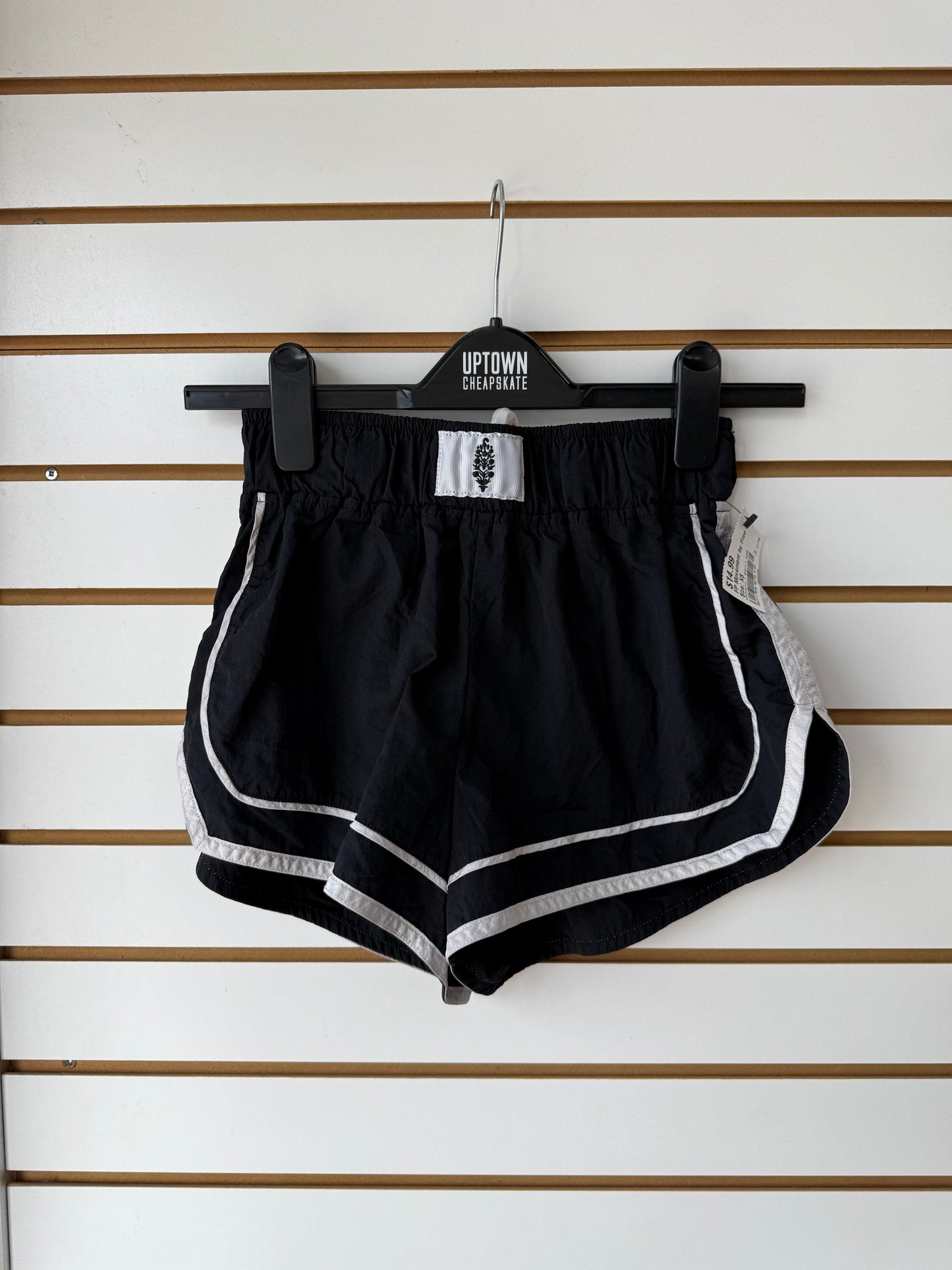 Free People Movement varsity blues black shorts size XS