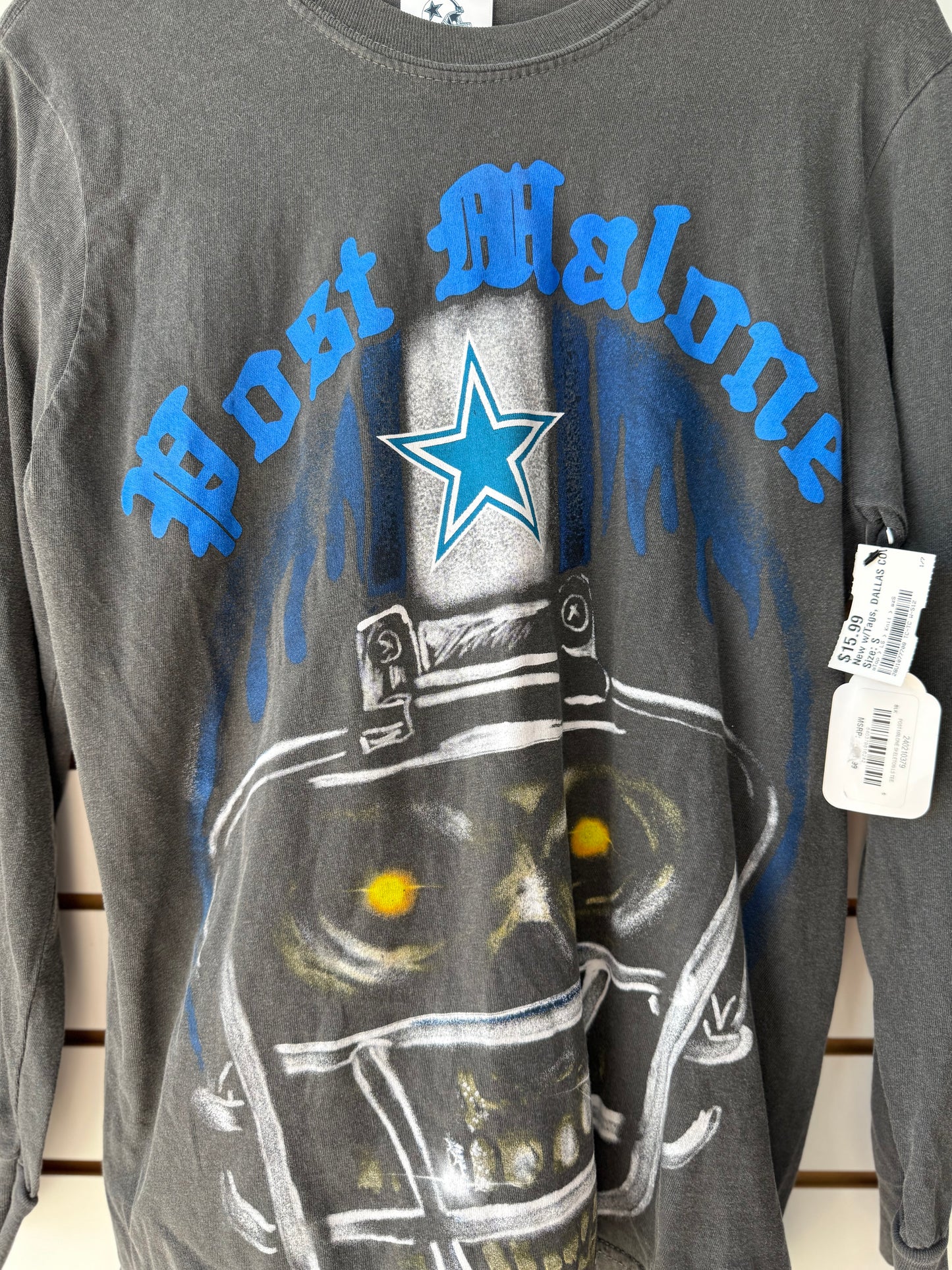 NWT Post Malone x Dallas Cowboys skeleton tee size Small