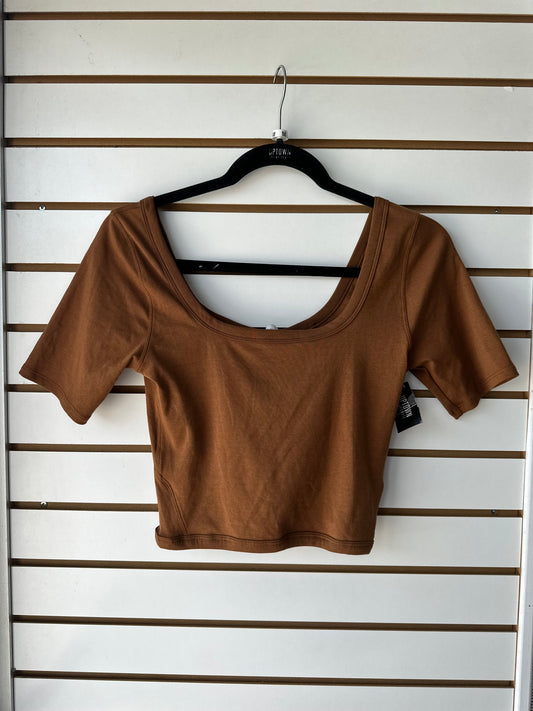 Lululemon brown crop tee size 6
