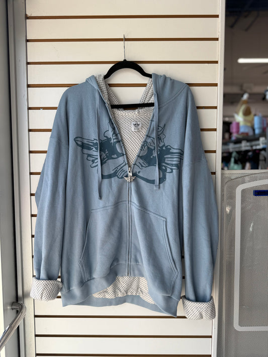 Boys Lie blue lose my number hoodie size  XL/XXL