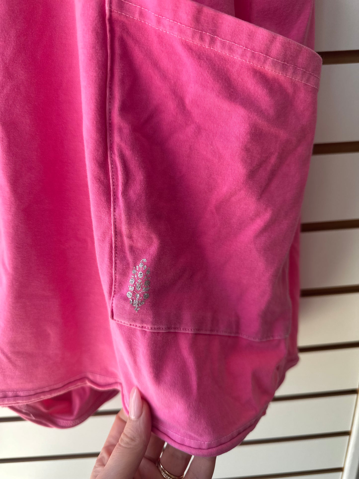 FP Movement pink hot shot tee romper size large