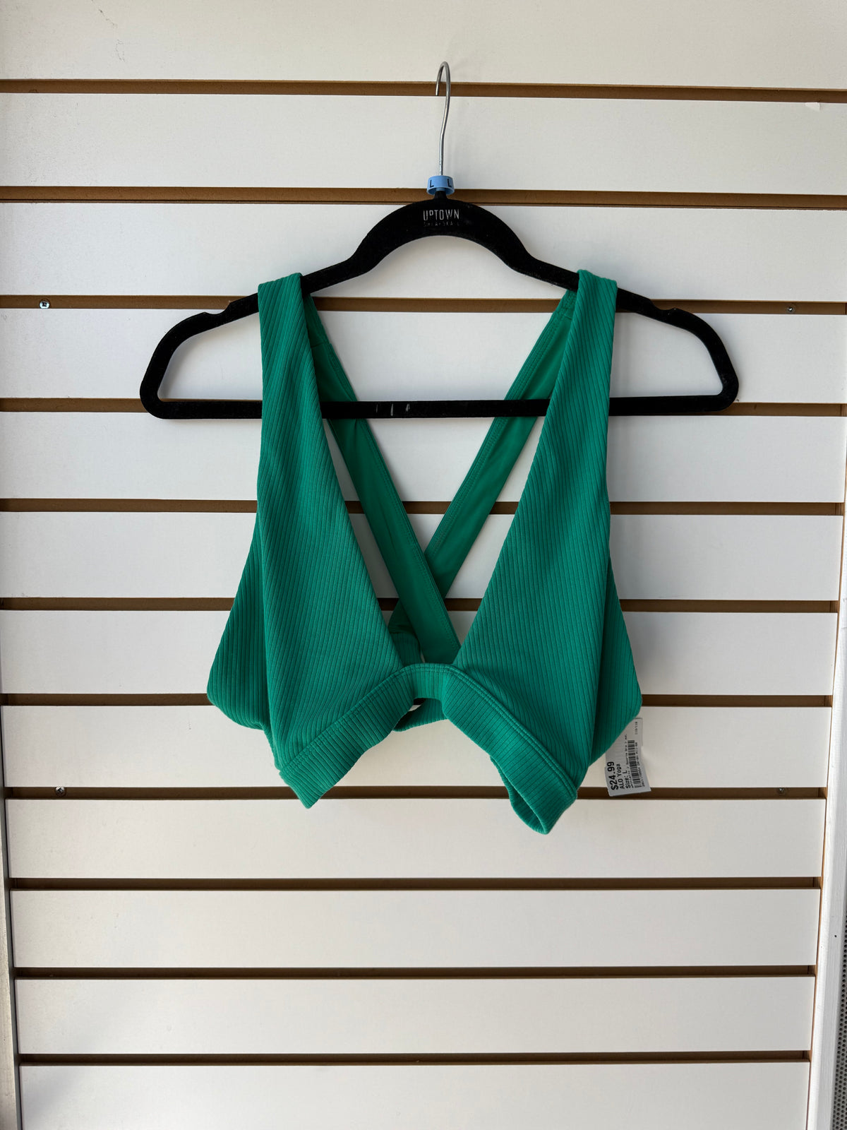 ALO Yoga green sports bra size large