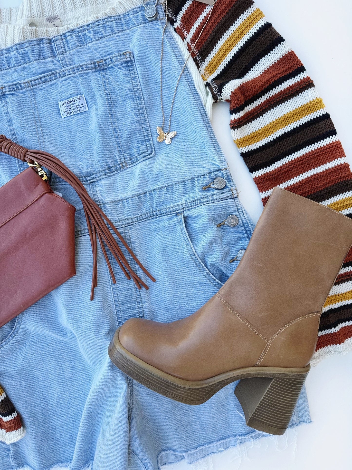 Steve Madden Fantsie brown leather booties (9.5)