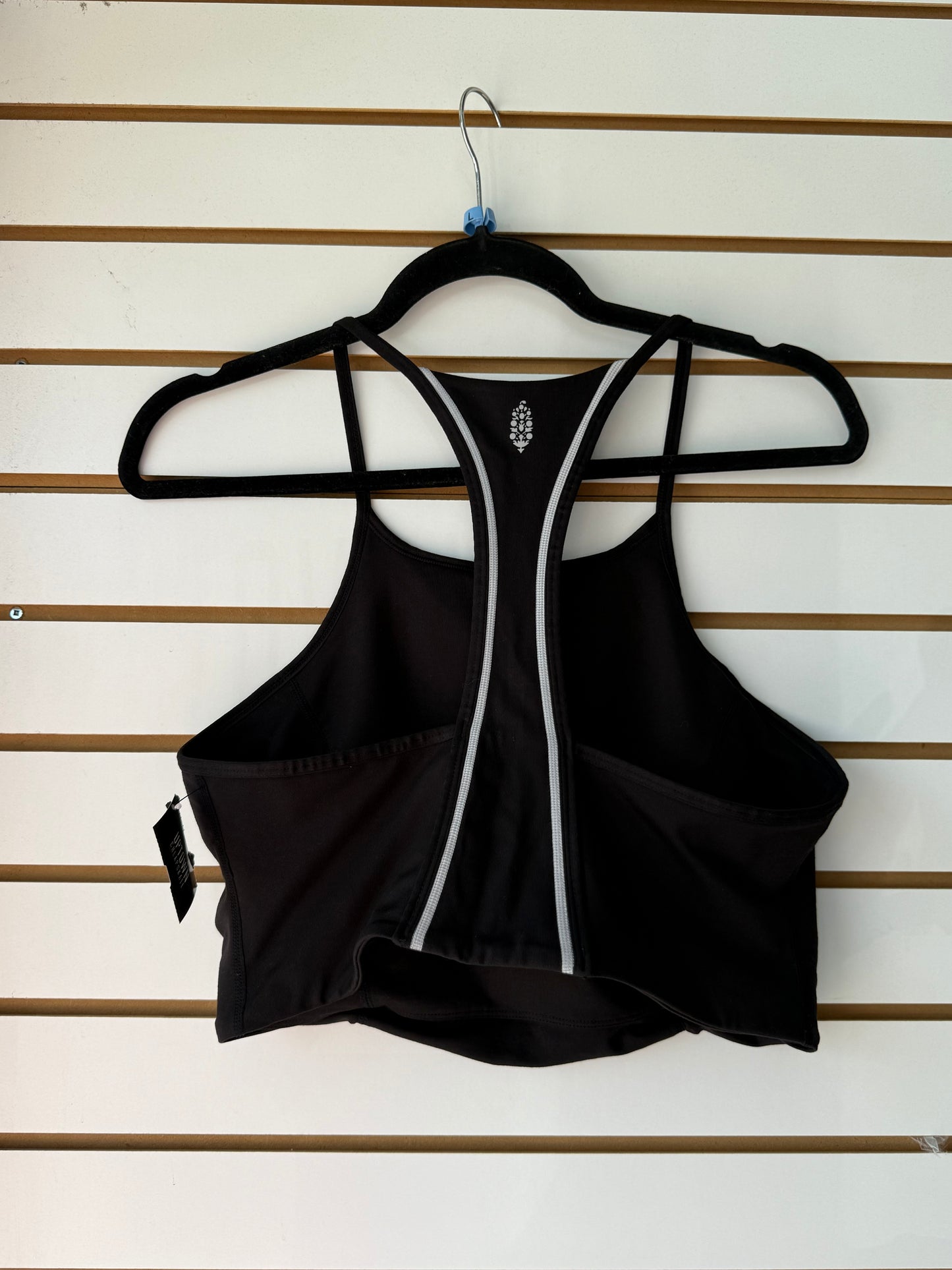 Free People Movement black cropped tank/sports bra sz Large