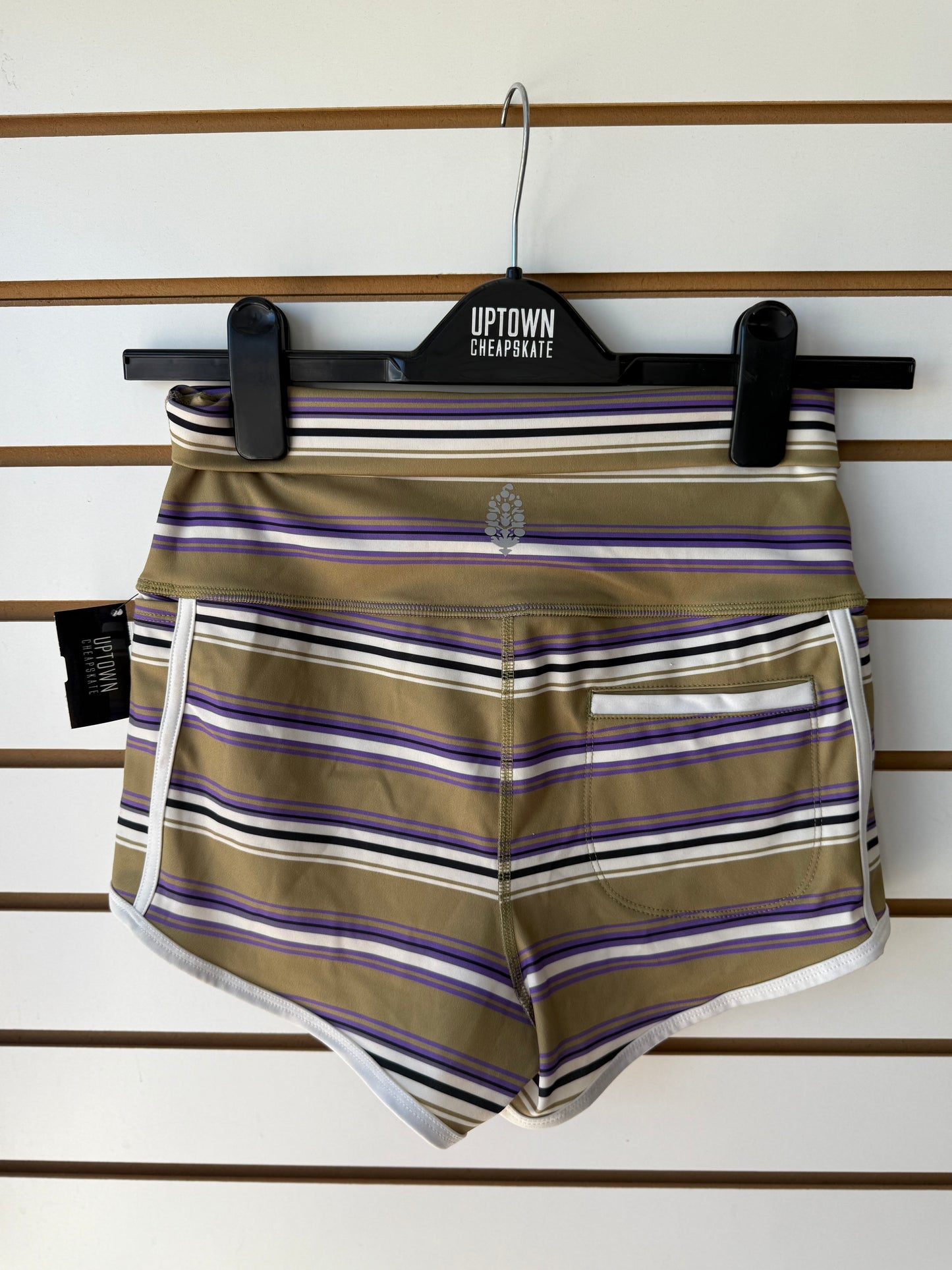 Free People Movement Island Time striped shorts size S