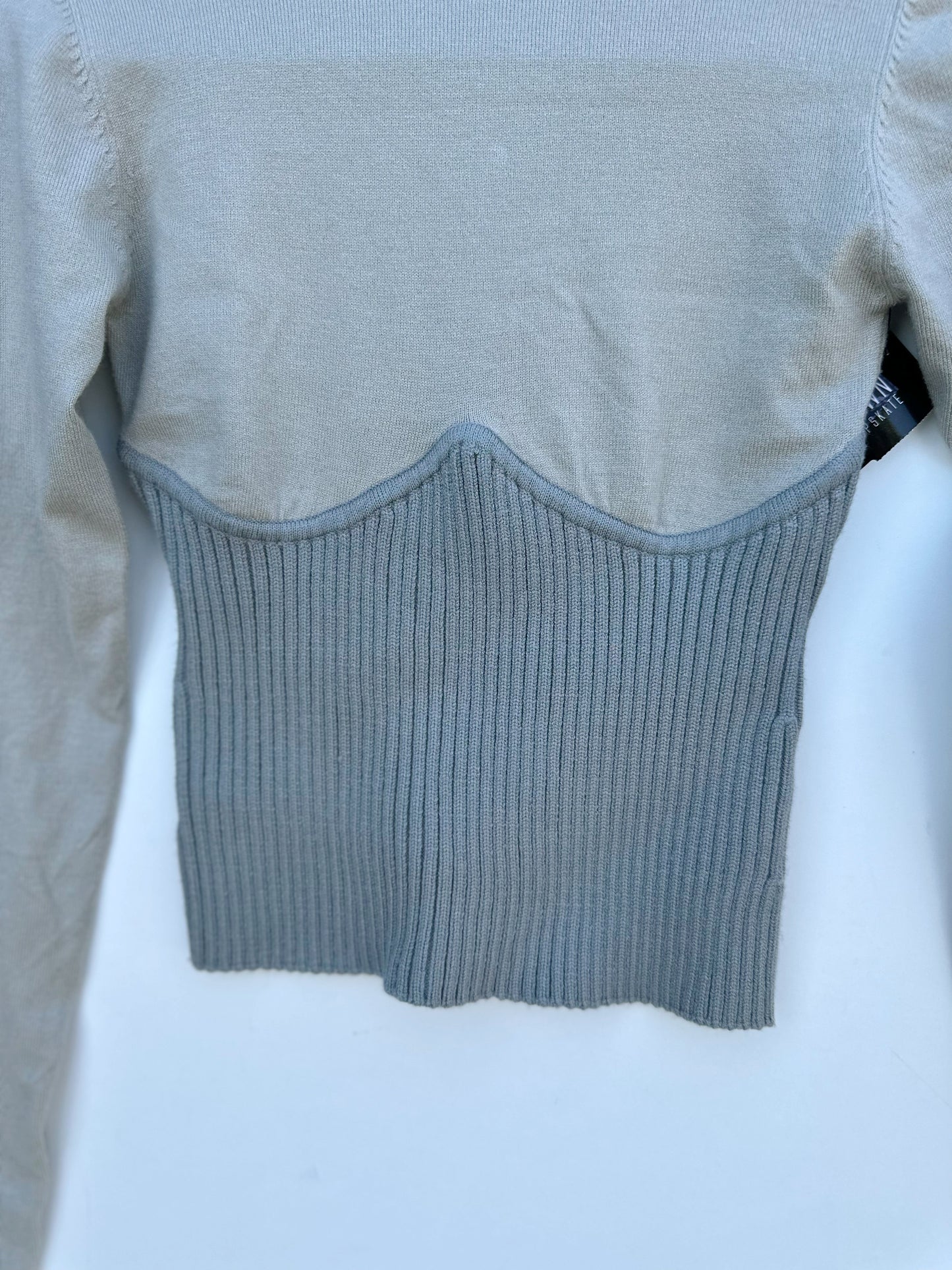 Zara corset ribbed top (small)