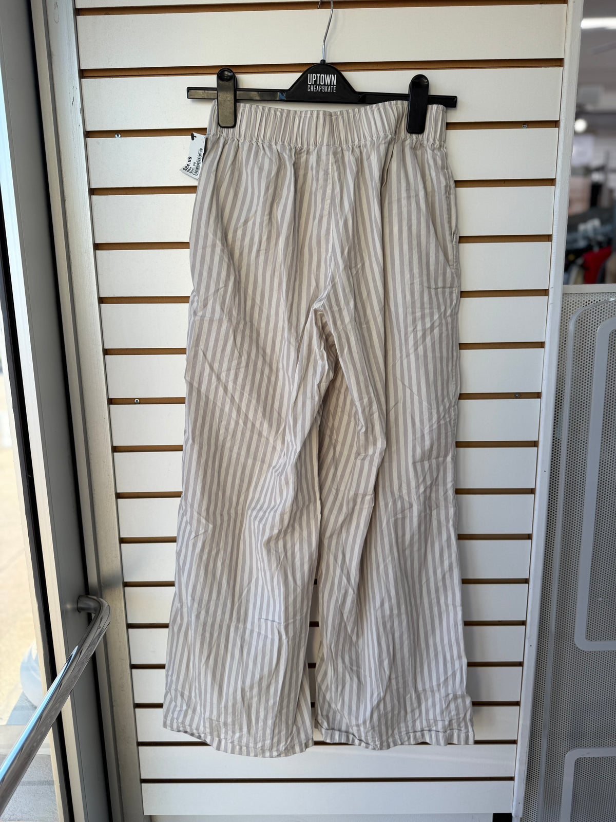 Nike gray striped poplin boxer pants sz XS