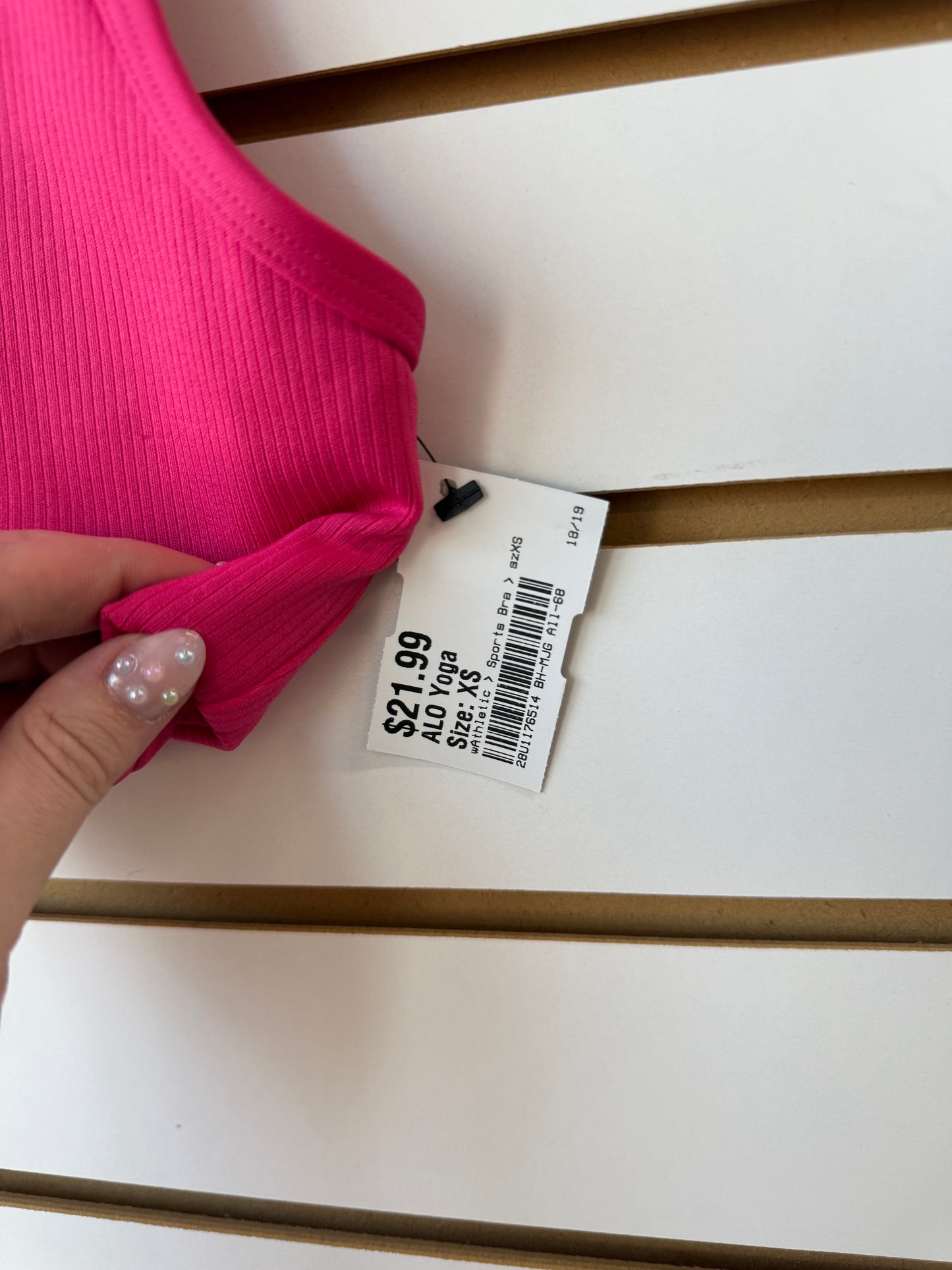 ALO Yoga airlift jump start ribbed bra size XS