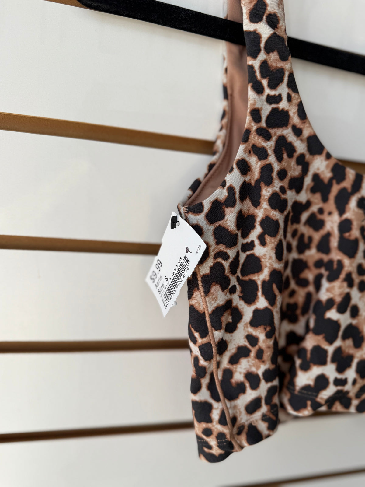 Aerie leopard cheetah tank sports bra size small