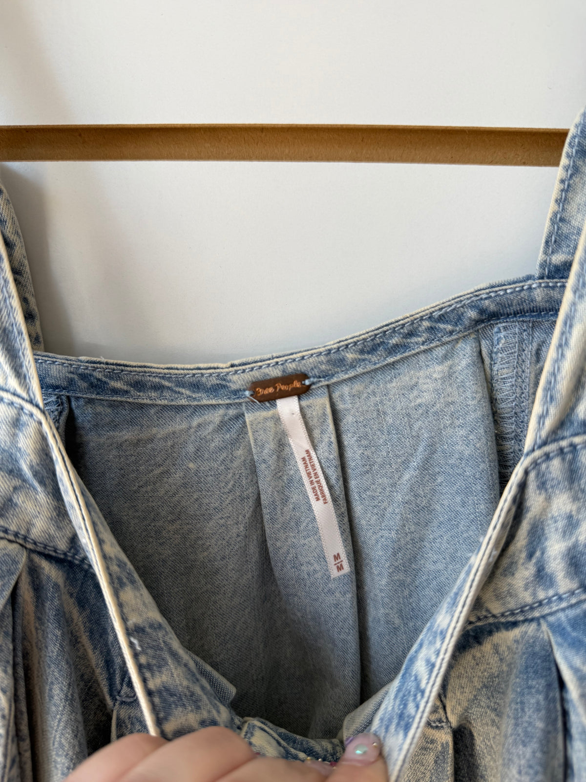 Free People denim Wild One dress size medium
