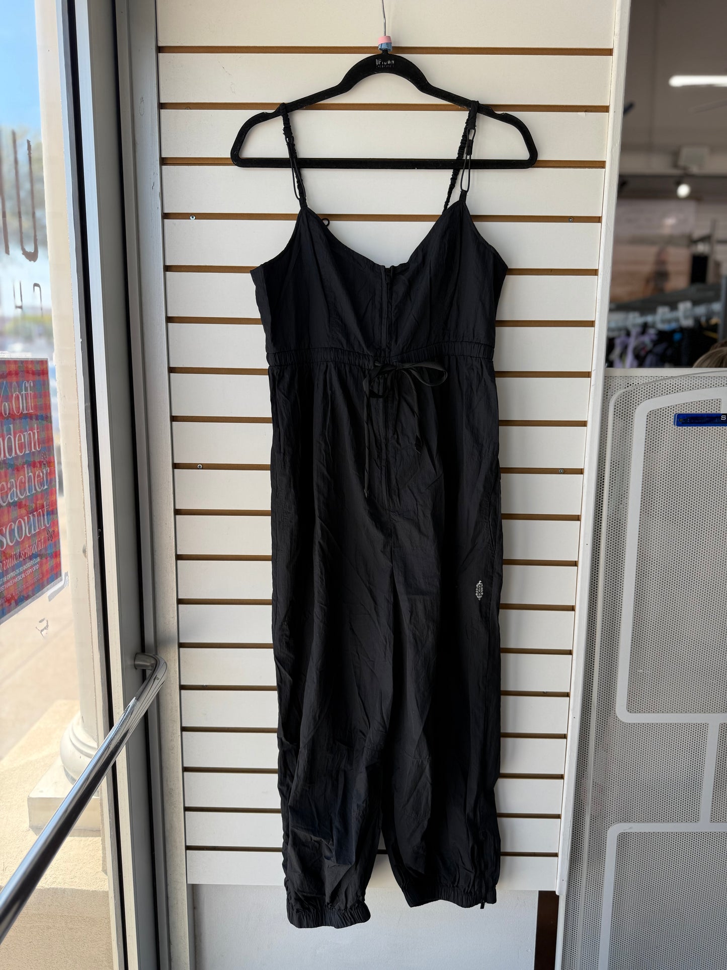 Free People Movement Down to Earth black jumpsuit size large