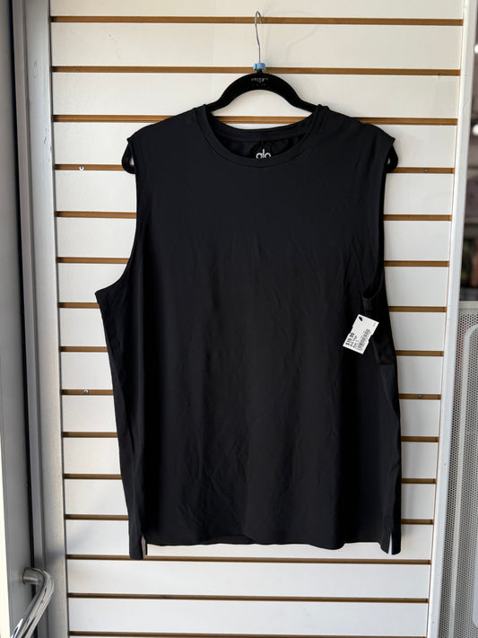 Men’s ALO Yoga black muscle tank size large