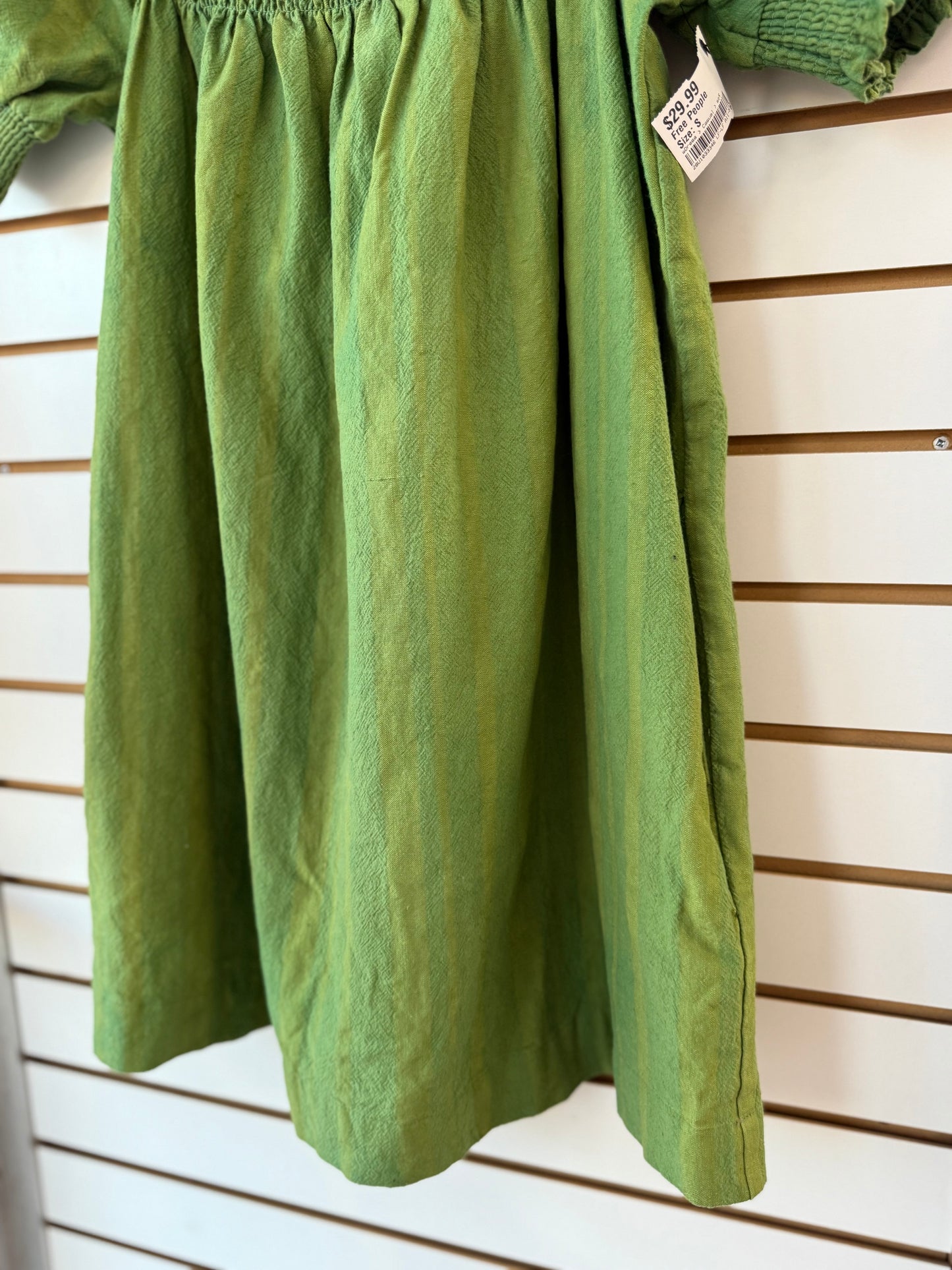 Free People green Mila mini dress sz small