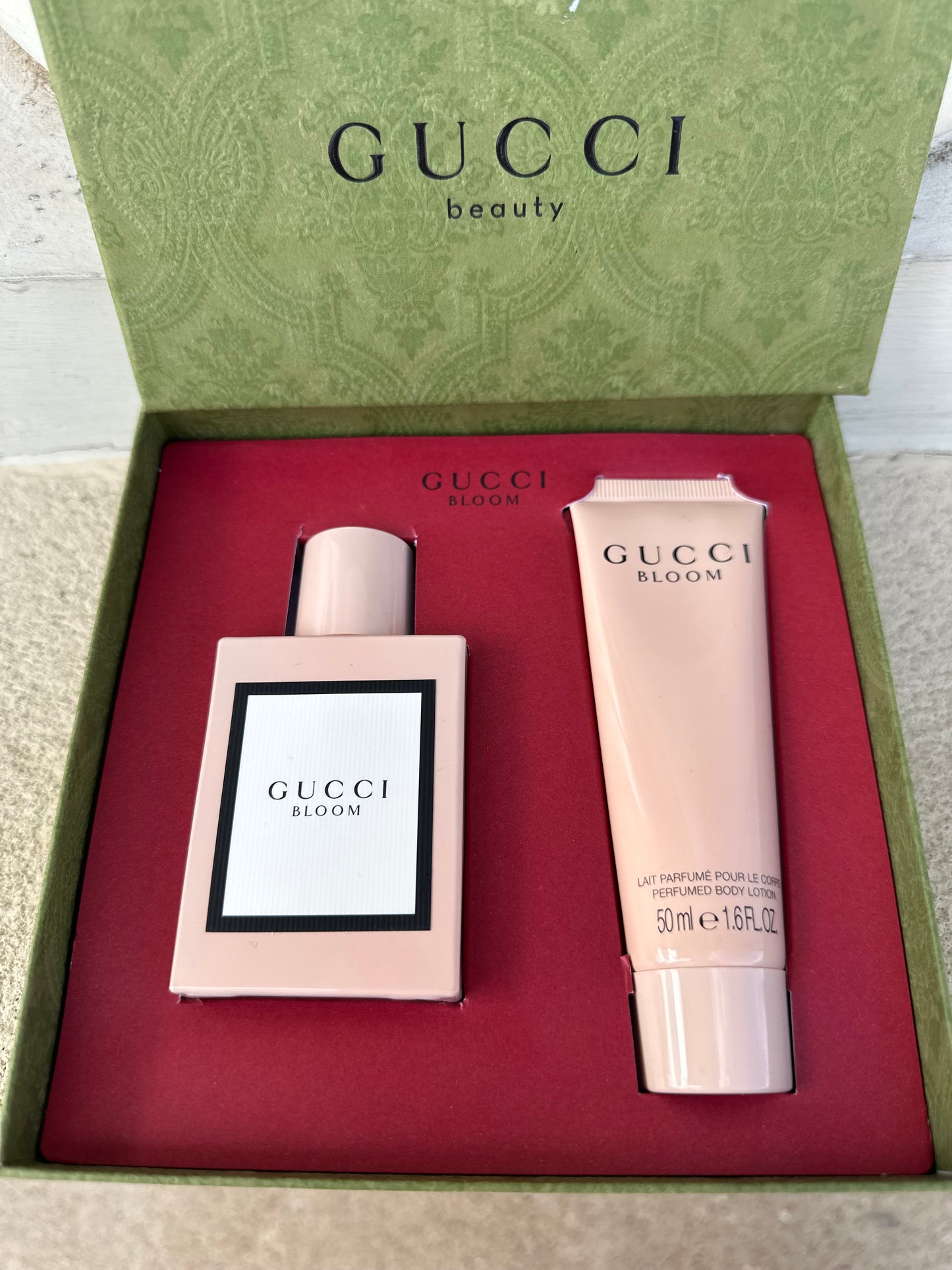 RESERVED Gucci Bloom perfume & lotion set