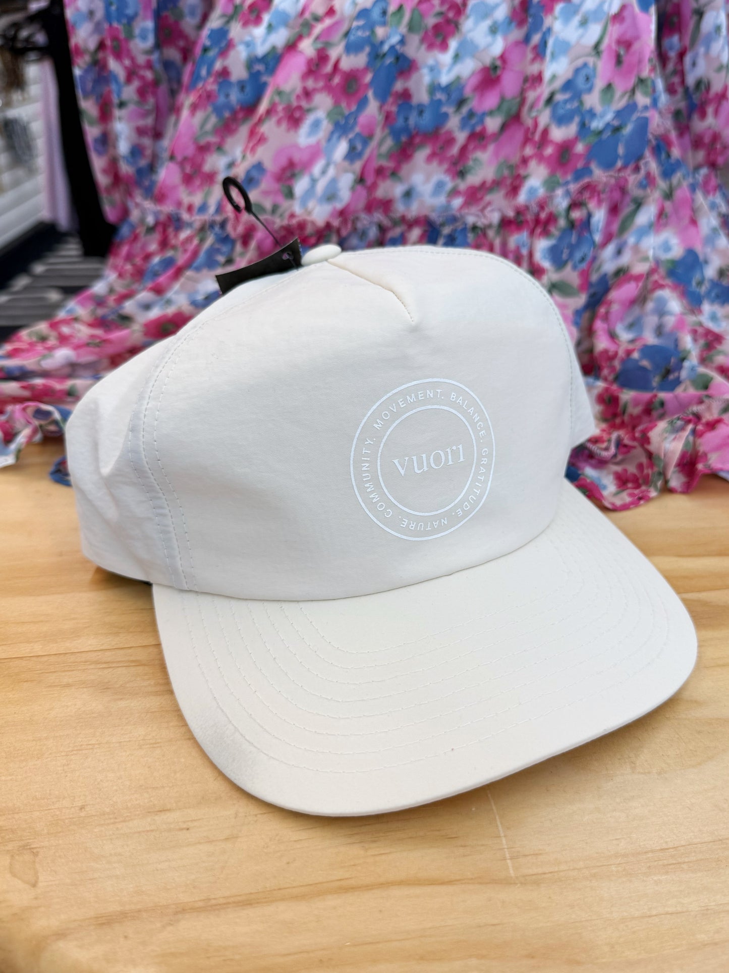 Vuori cream gratitude hat
