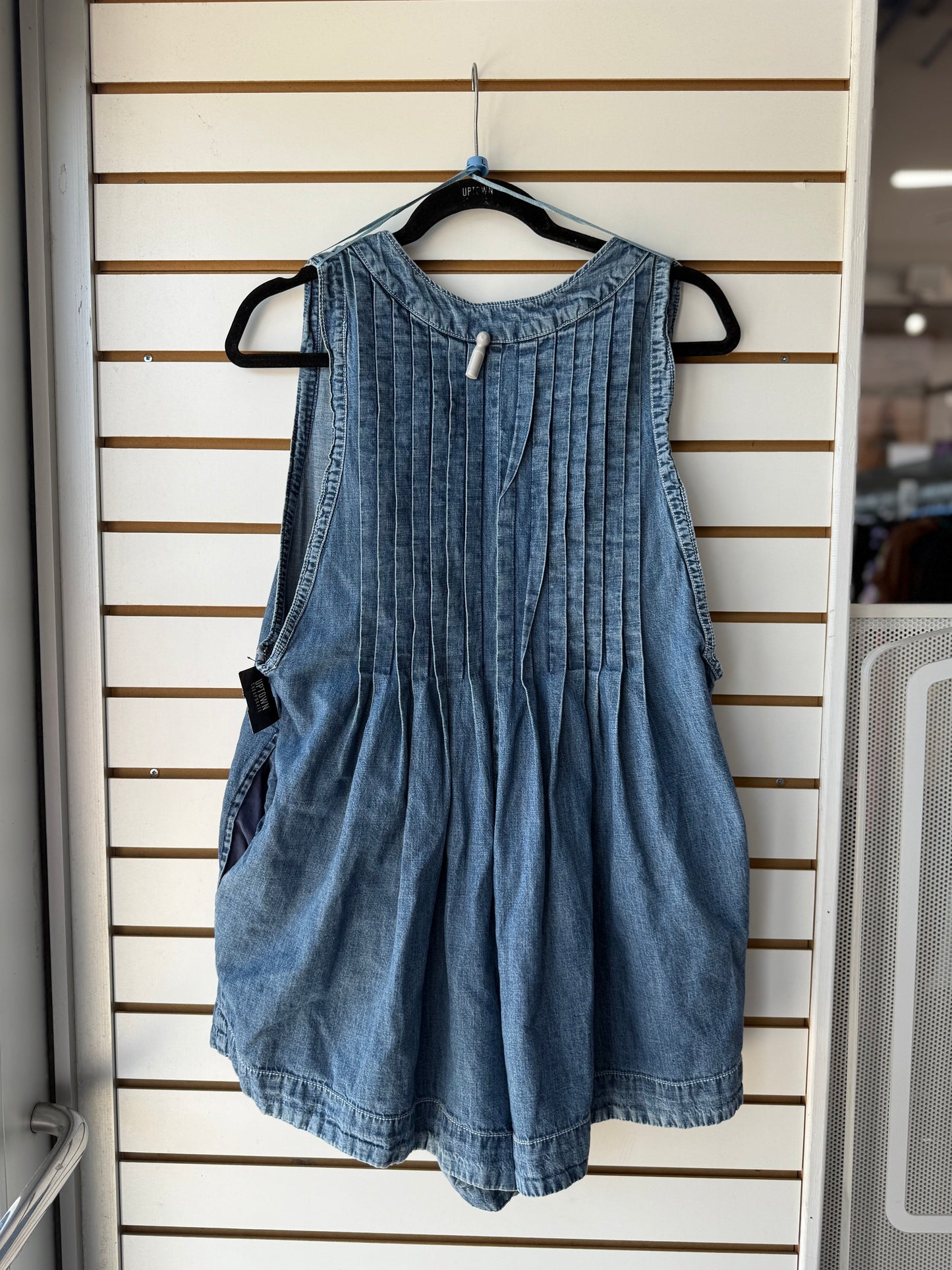 Free People Webster denim romper size large