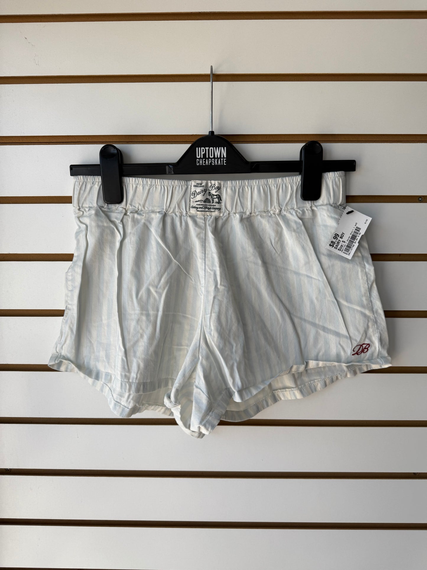 Dairy boy striped boxer shorts size S/M
