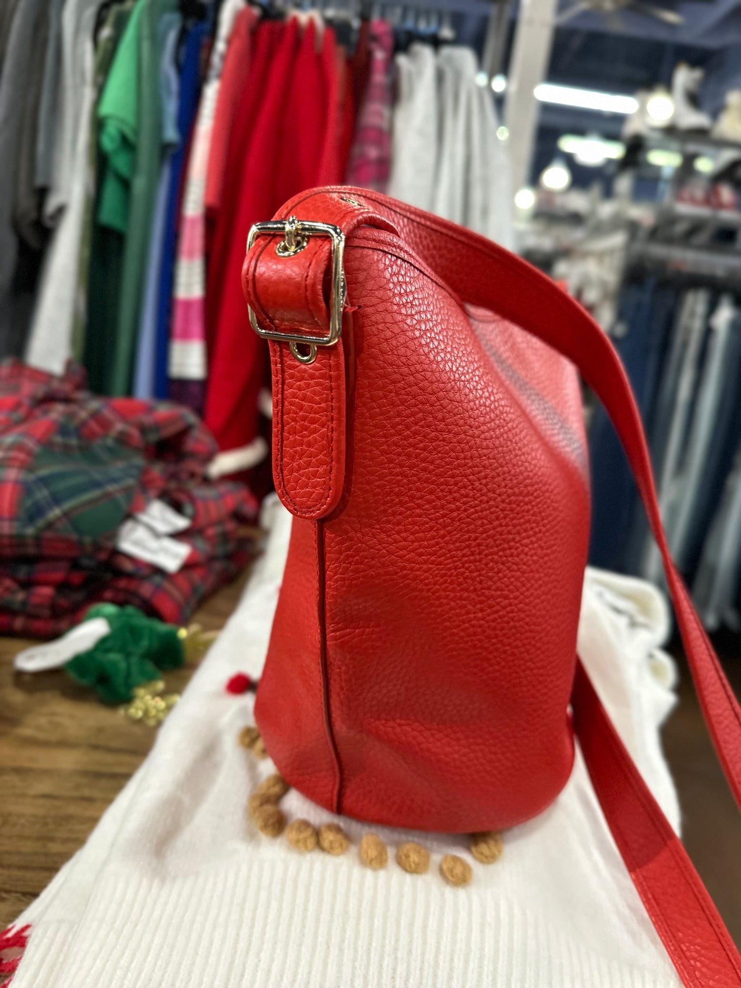 RESERVED NWT Coach red bucket bag