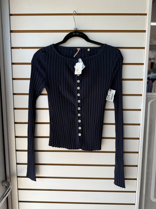 NWT Free People navy long sleeve size small