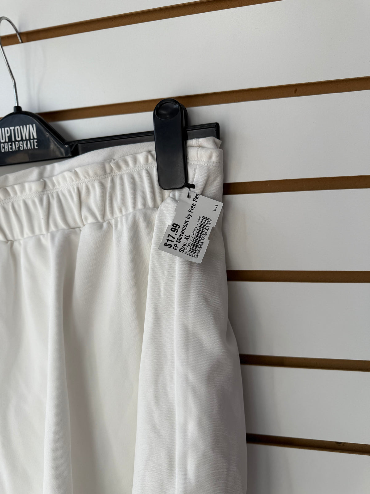 Free People Movement white blue striped skort size XL